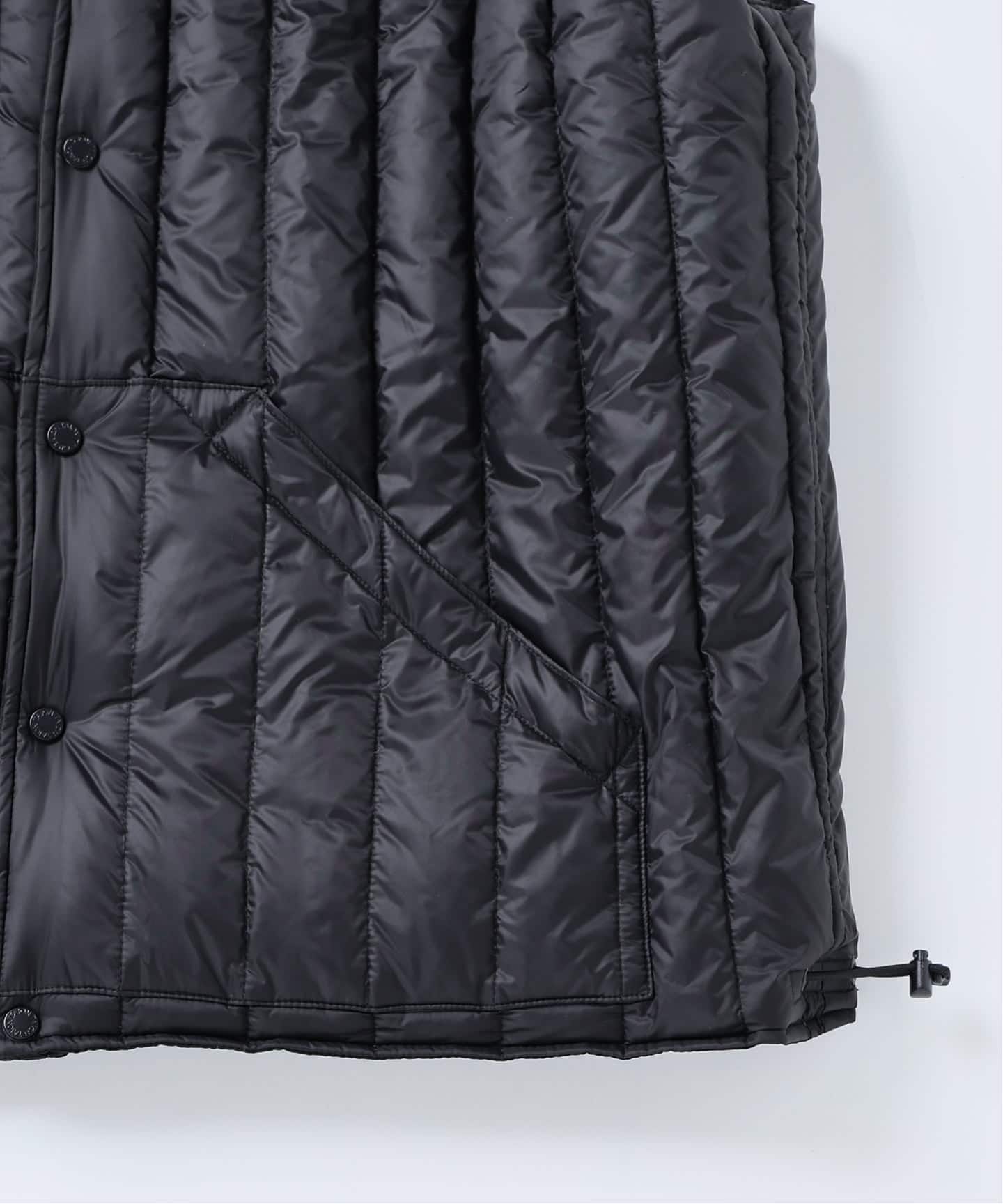 TAION / タイオン 別注 ヴァーチカルキルト リバーシブル ダウンベスト