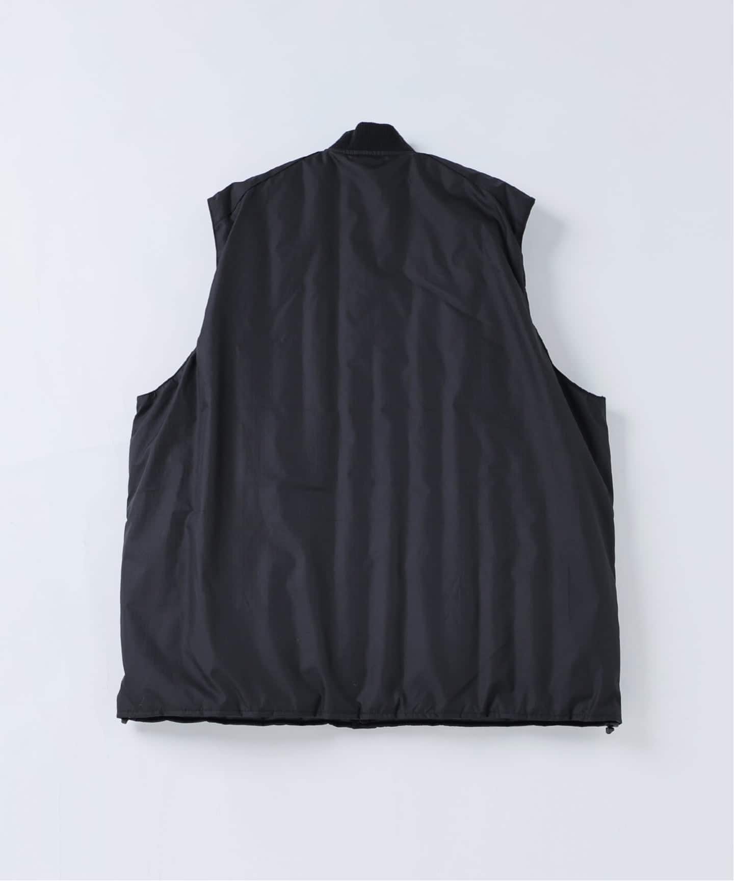 TAION / タイオン 別注 ヴァーチカルキルト リバーシブル ダウンベスト