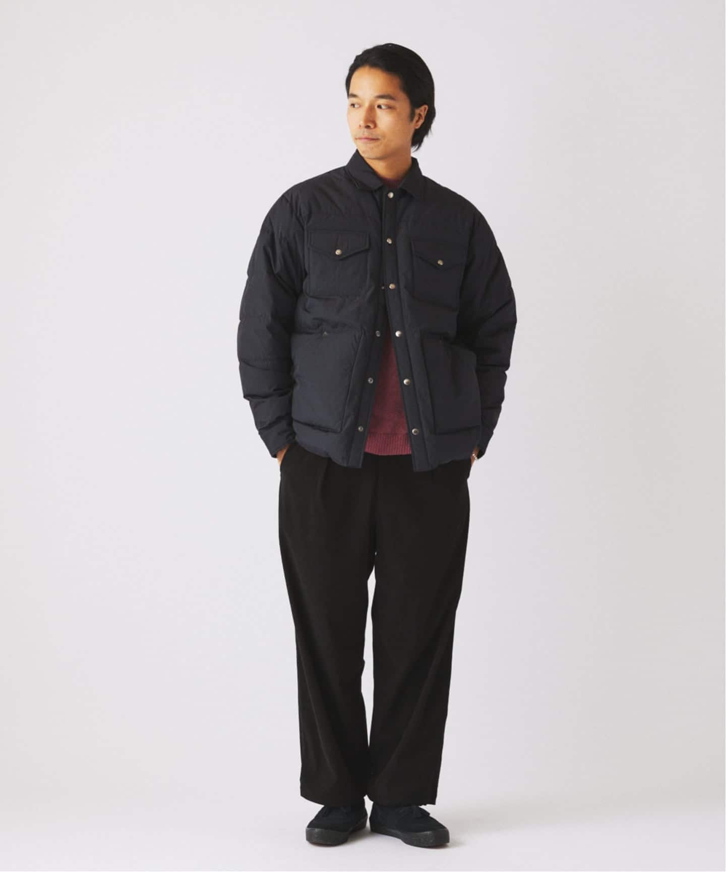 特別価格　THE NORTH FACE スタッフドシャツダウン THE NORTH FACE Stuffed Shirt ブラック（ザ・ノース・フェイス