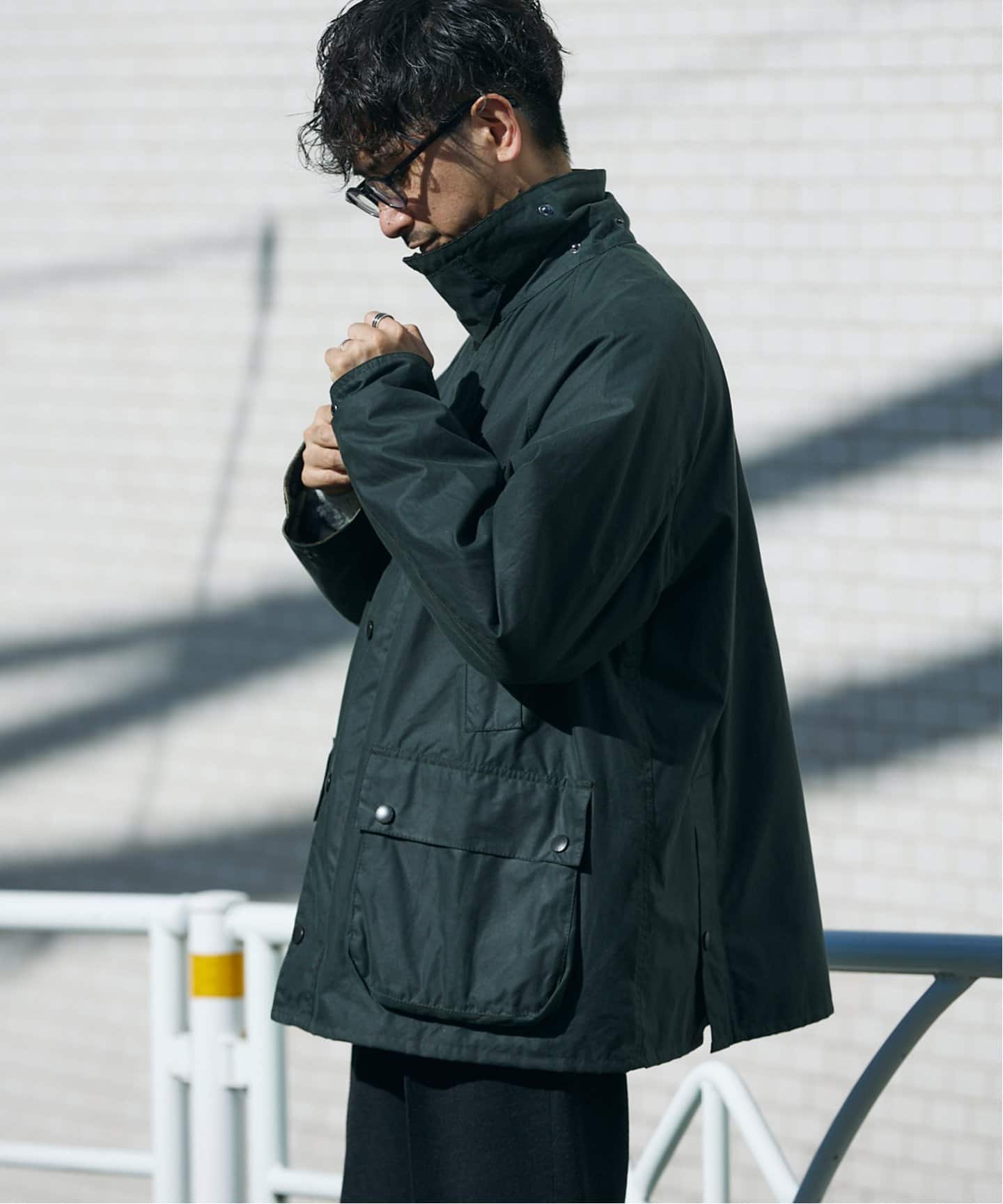Barbour マウンテンパーカー フーデット コート サイズL ブラック Barbour コート ジャケット 「別注」「Barbour for