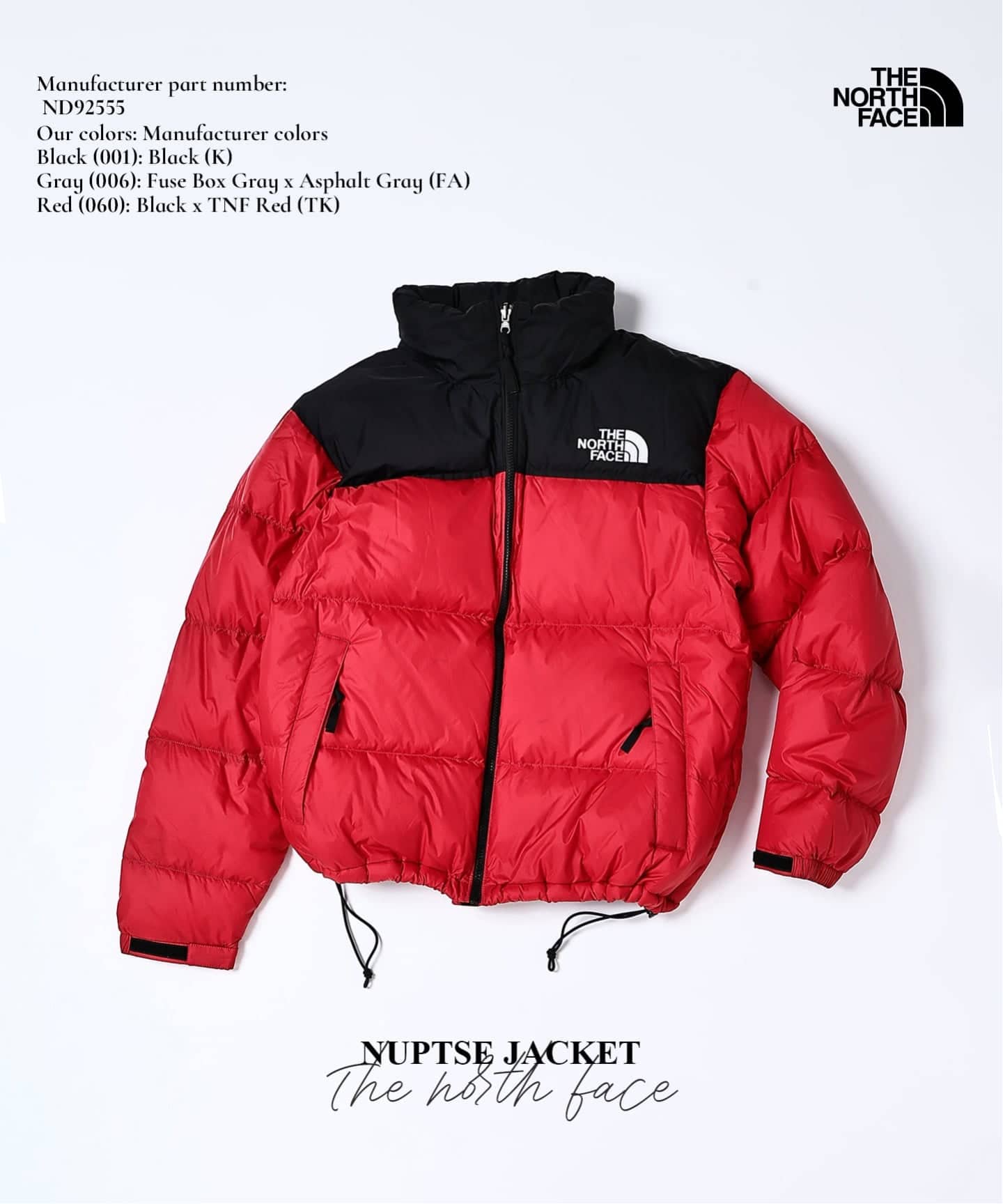 予約》THE NORTH FACE / ノースフェイス ヌプシ ジャケット ND92555