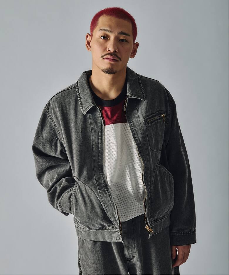 J.S.Homestead / Stead ピグメントキャンバス ジップジャケット 