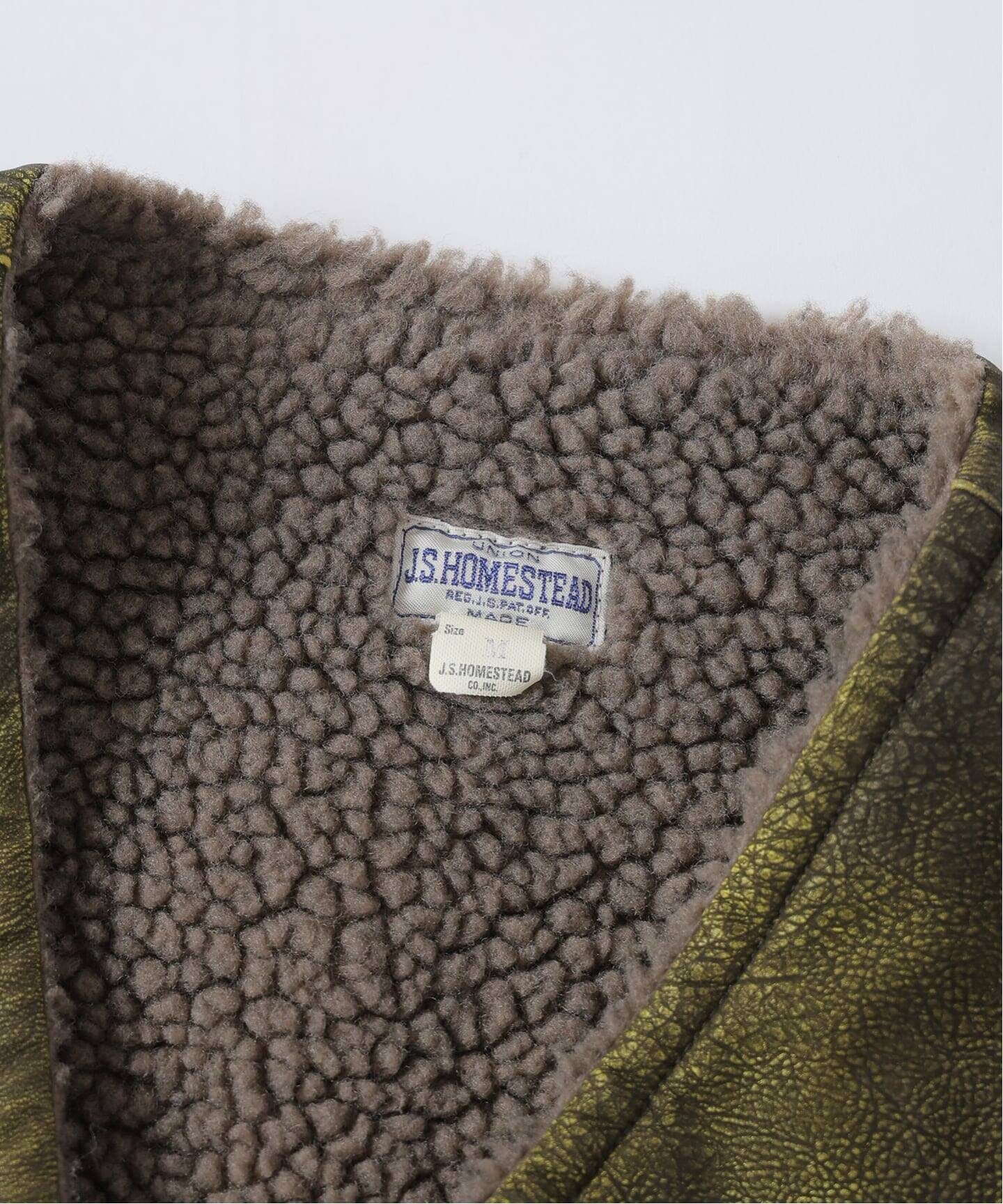 J.S.Homestead / フロック レザー ジップ ベスト（その他ブルゾン