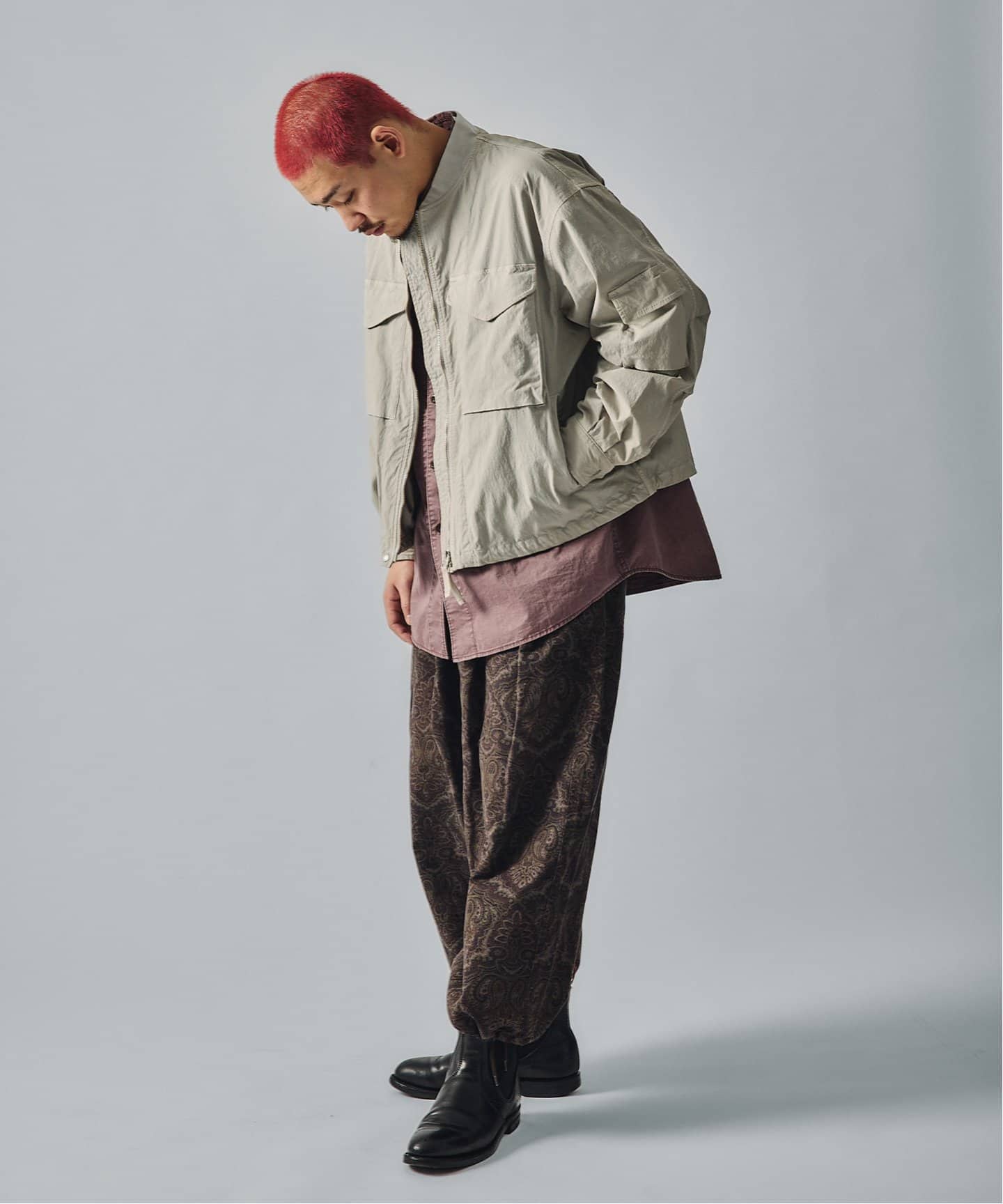 BEAMS PLUS ガーメントダイ WEP　ジャケット BEAMS PLUS（ビームス プラス）ガーメント ダイ ピケ トラッカー