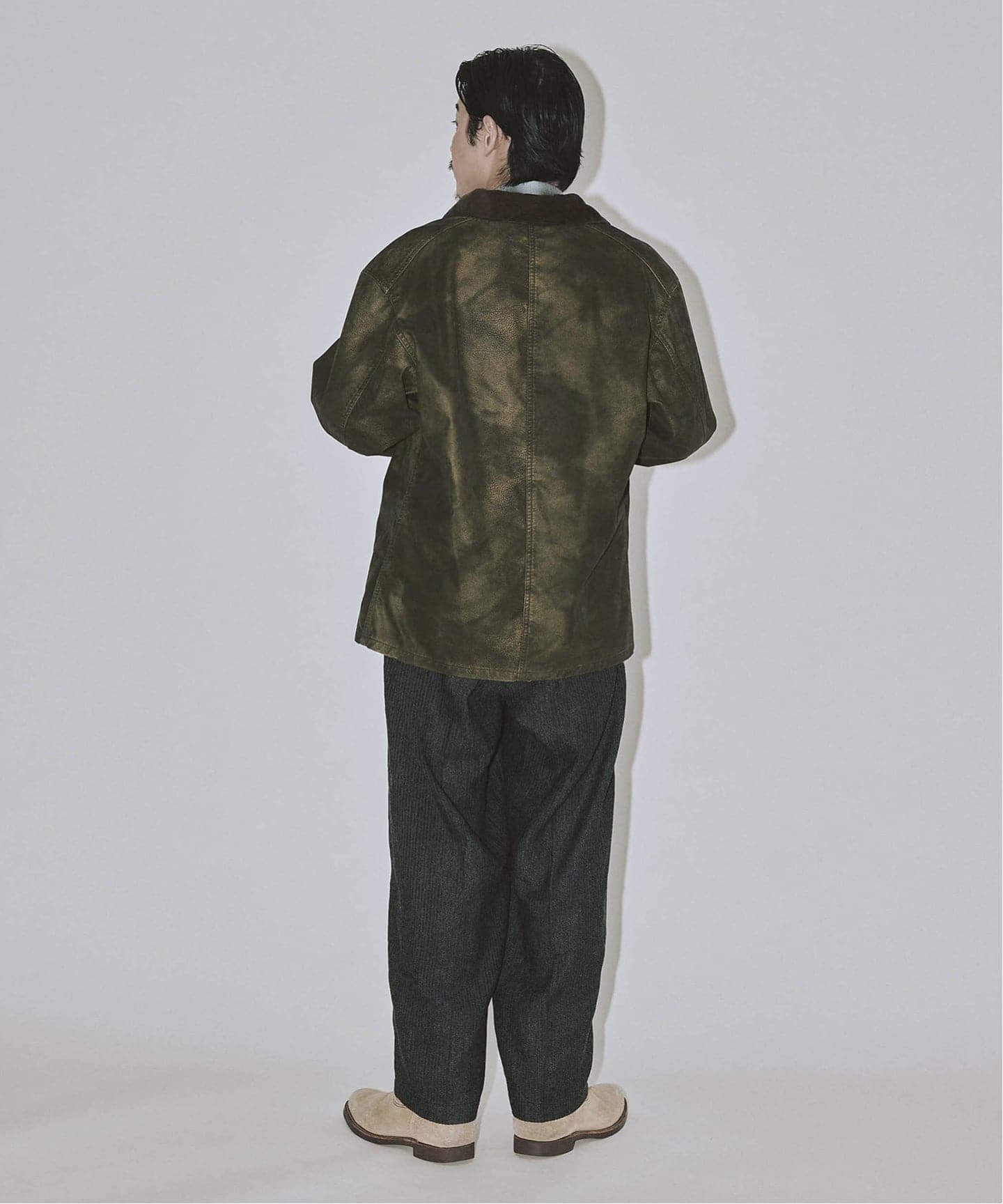 J.S.Homestead / フロック レザー カバーオール（その他ブルゾン