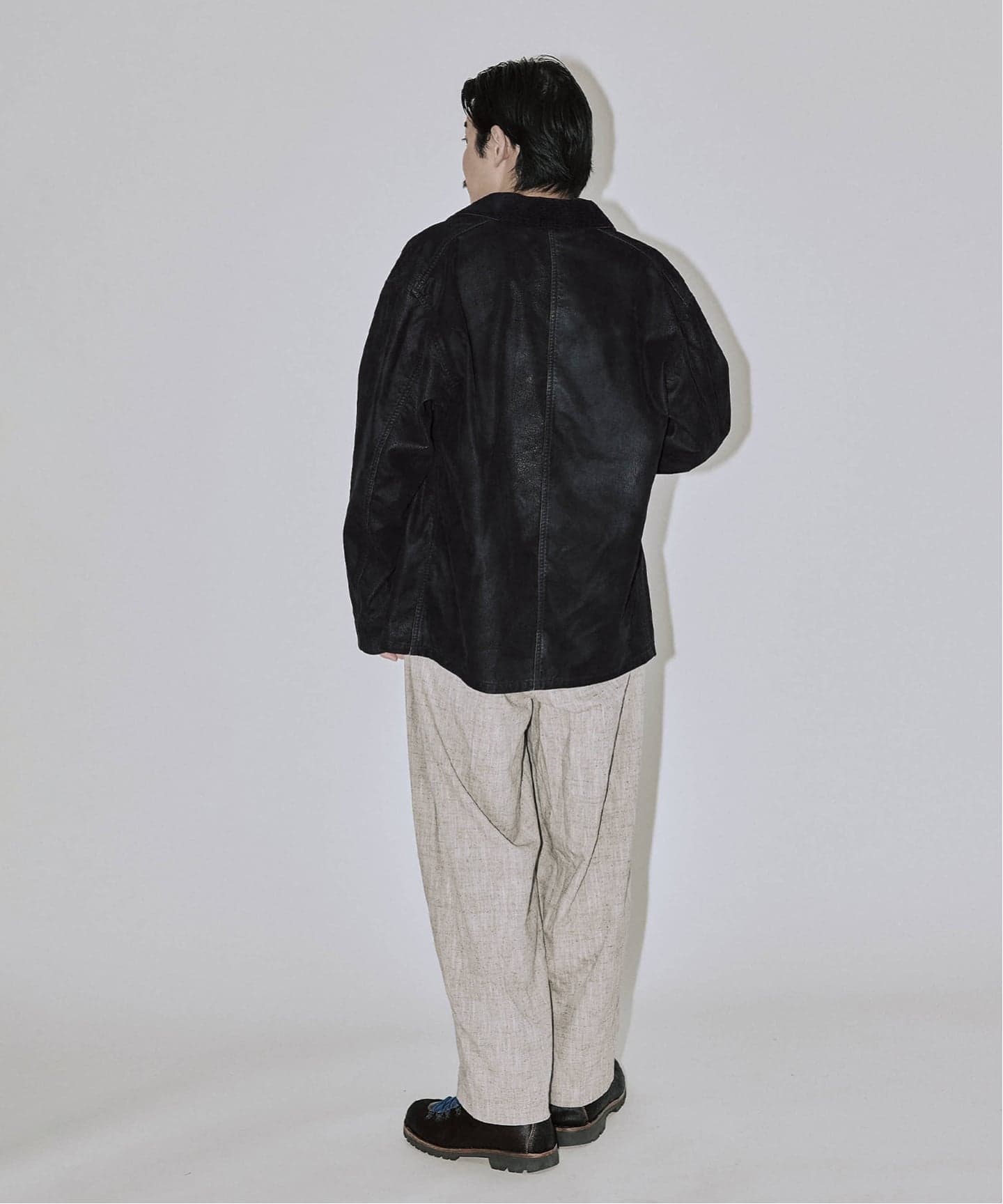 J.S.Homestead / フロック レザー カバーオール（その他ブルゾン