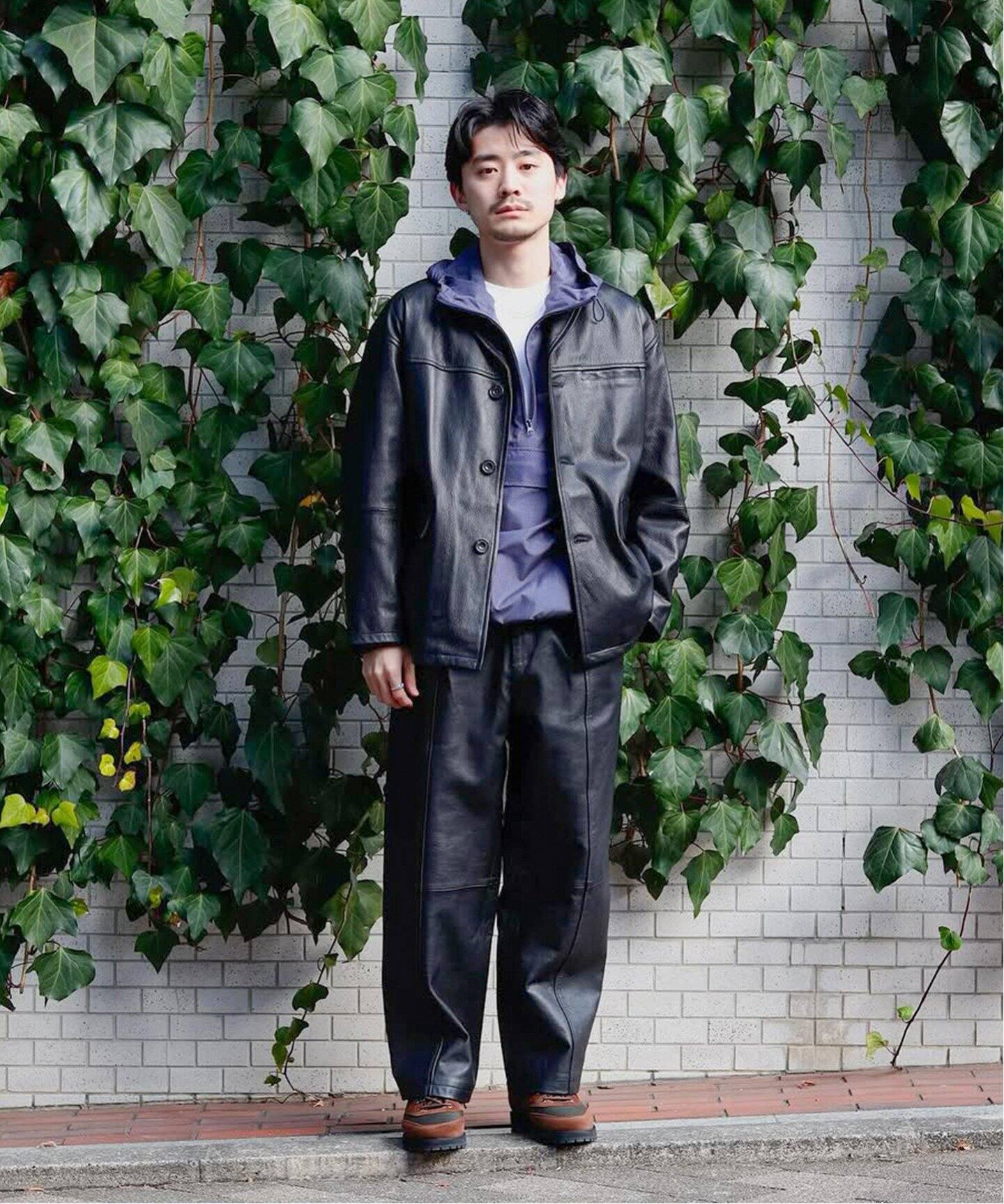 CCU / シーシーユー】 BOXTAILORED JACKET/GOAT SH-59- GOAT-3（レザー 