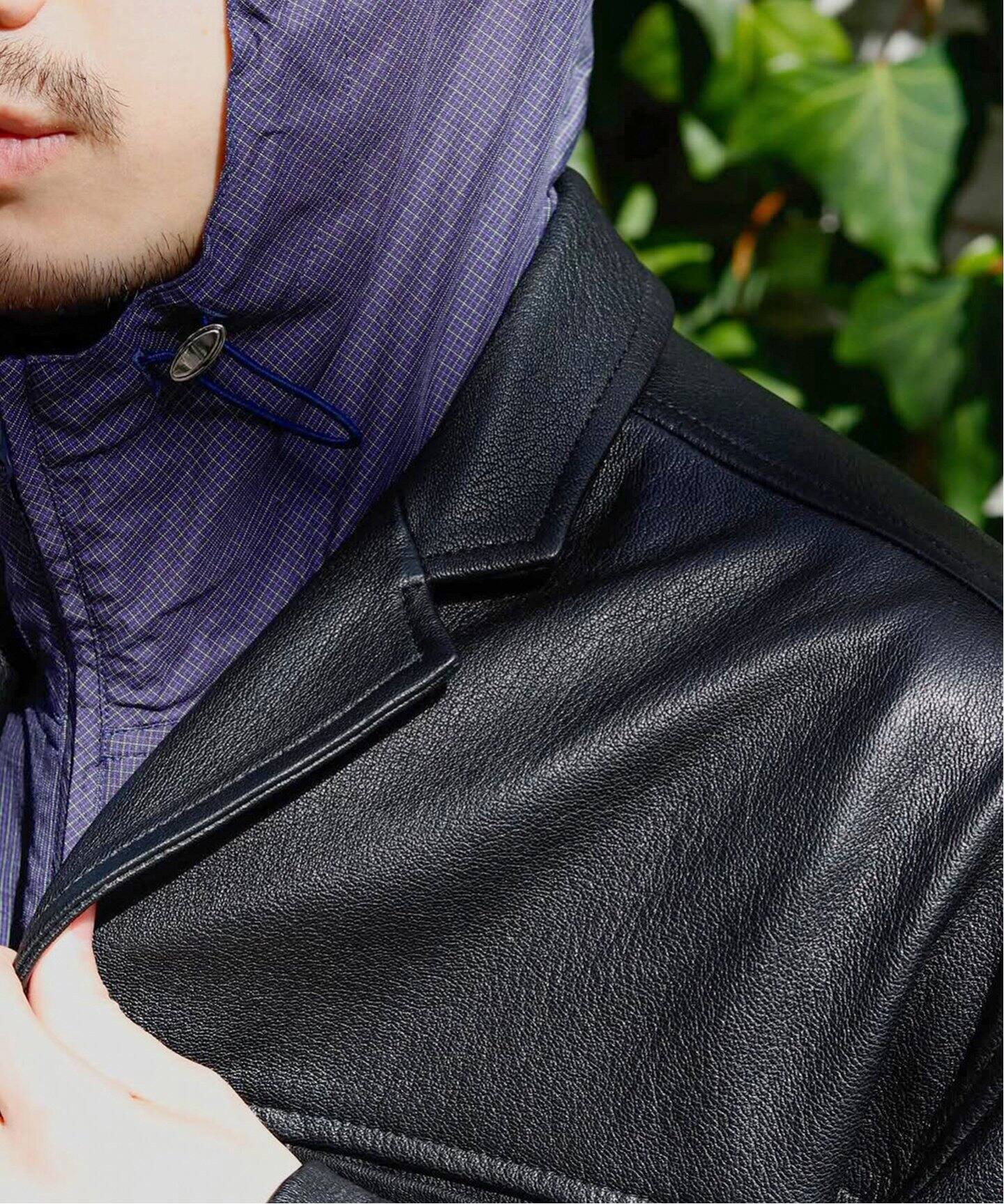 CCU / シーシーユー】 BOXTAILORED JACKET/GOAT SH-59- GOAT-3（レザー