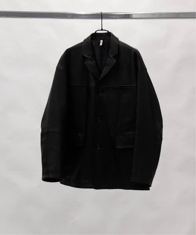 CCU / シーシーユー】 BOXTAILORED JACKET/GOAT SH-59- GOAT-3（レザー 