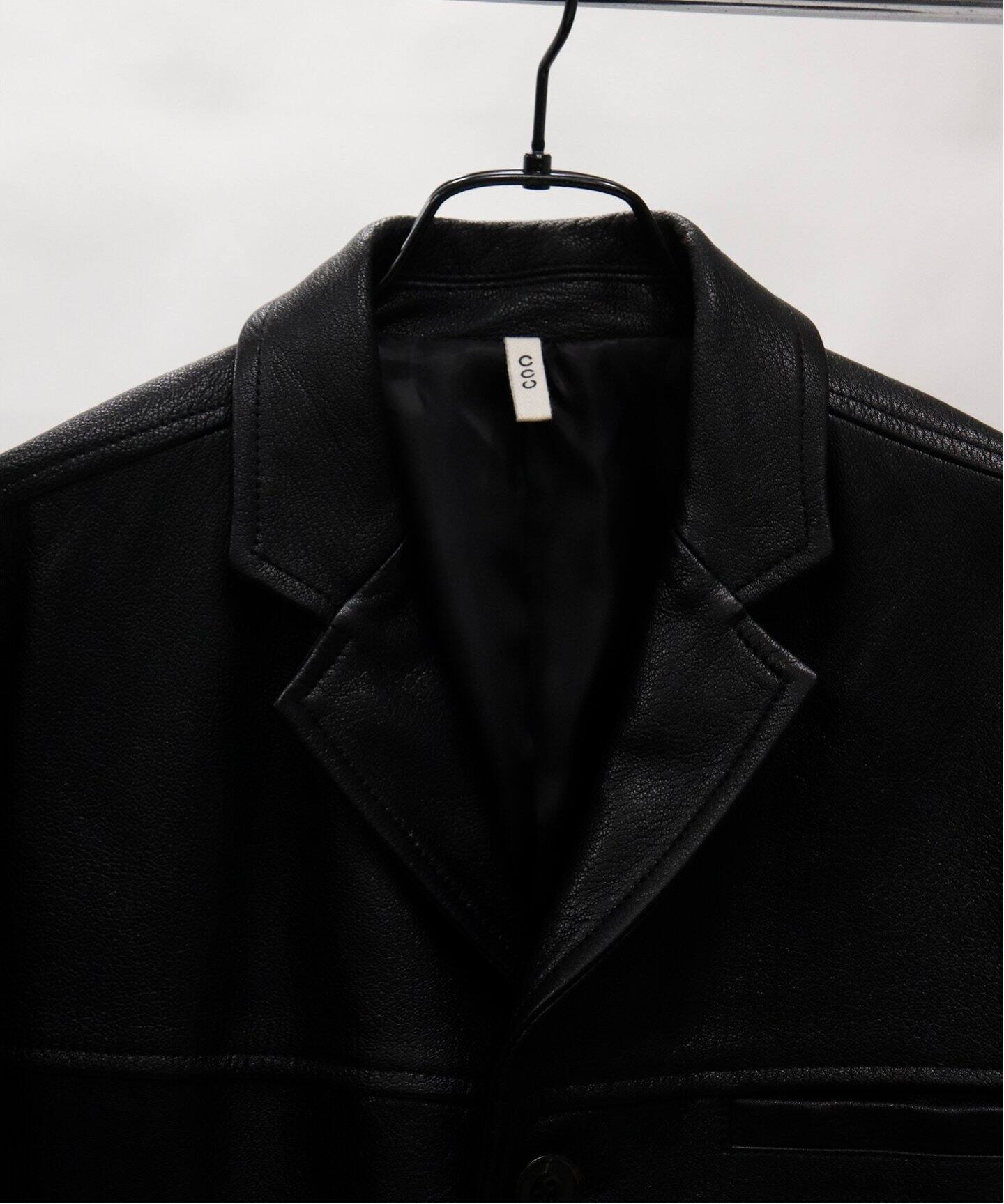 25SS CCU BOXTAILORED JACKET レザー　シーシーユー CCU シーシーユー 25SS BOXTAILORED JACKET レザー ボックス