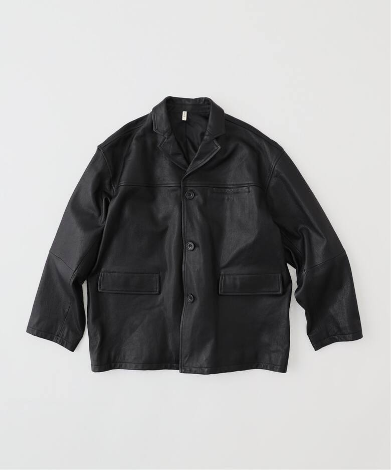CCU / シーシーユー】 BOXTAILORED JACKET/GOAT SH-59- GOAT-3（レザー 
