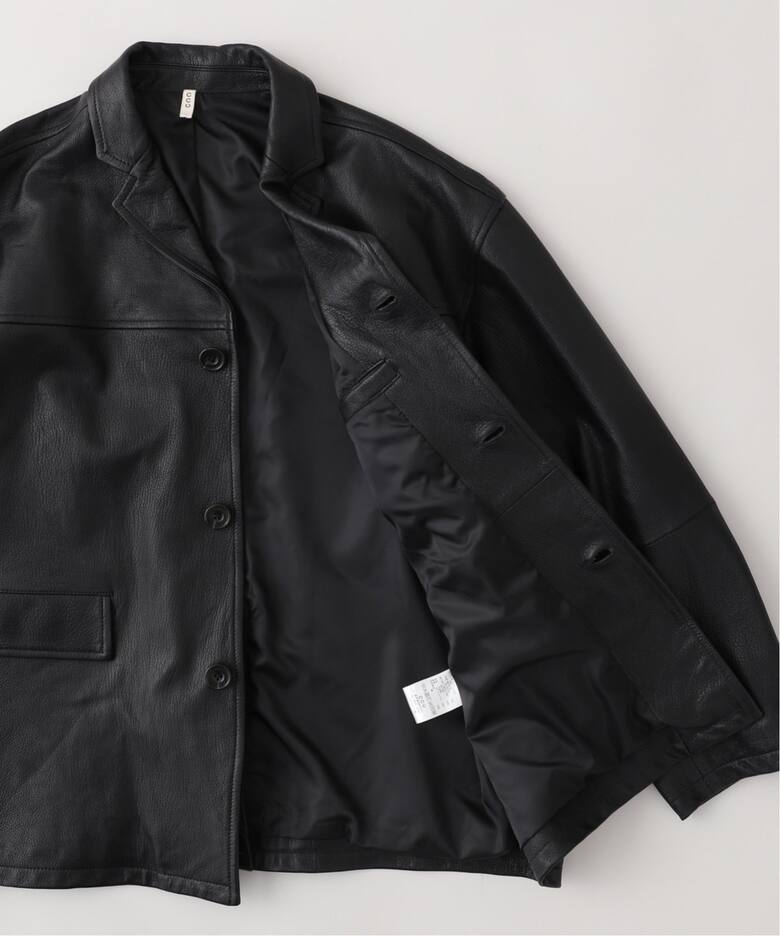 CCU / シーシーユー】 BOXTAILORED JACKET/GOAT SH-59- GOAT-3（レザー 