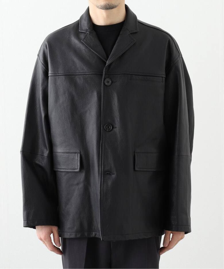 CCU / シーシーユー】 BOXTAILORED JACKET/GOAT SH-59- GOAT-3（レザー 