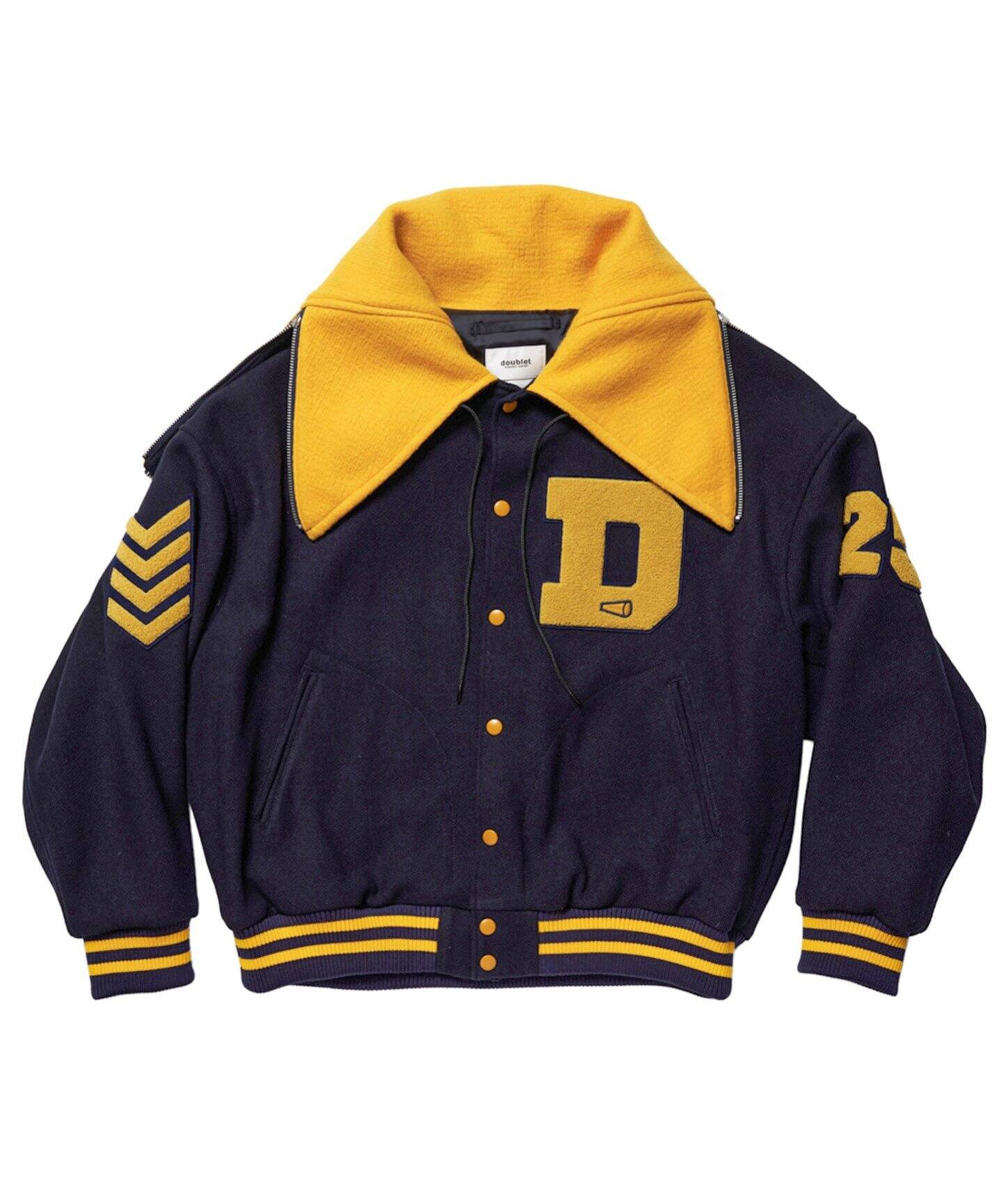 doublet / ダブレット】PETAL MOUTH HOOD VARSITY JACKET（スタジャン 