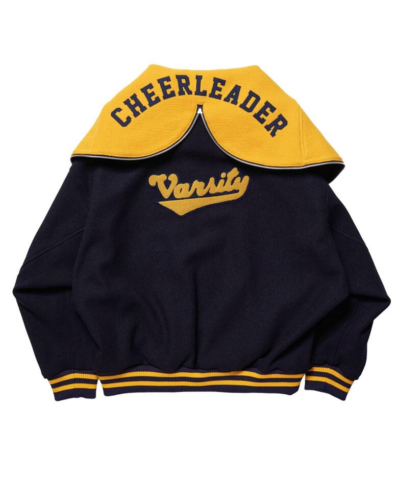 doublet / ダブレット】PETAL MOUTH HOOD VARSITY JACKET（スタジャン 