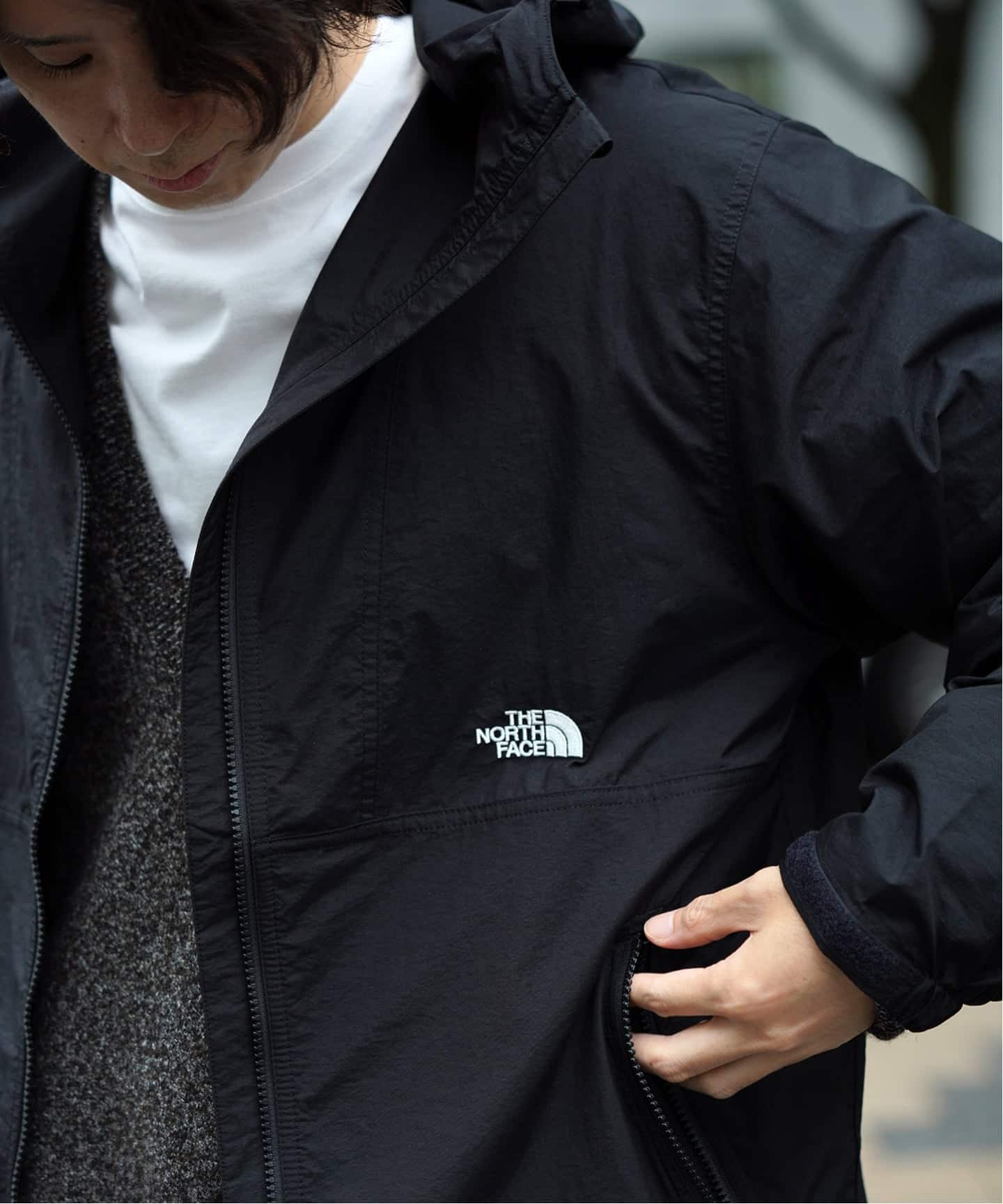 美品 THE NORTH FACE Compact Jacket M Black THE NORTH FACE / ザ ノースフェイス Compact Jacket コンパクト