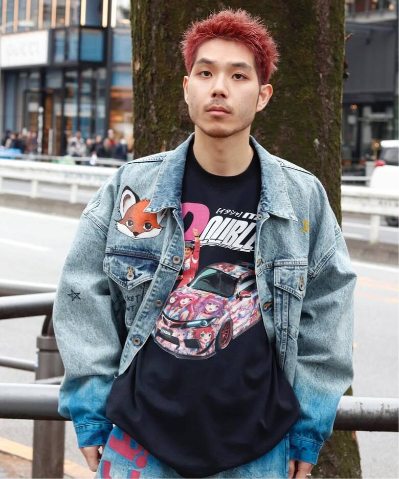 doublet / ダブレット】ANIME HAND-PAINTING DENIM JACKET（デニム 