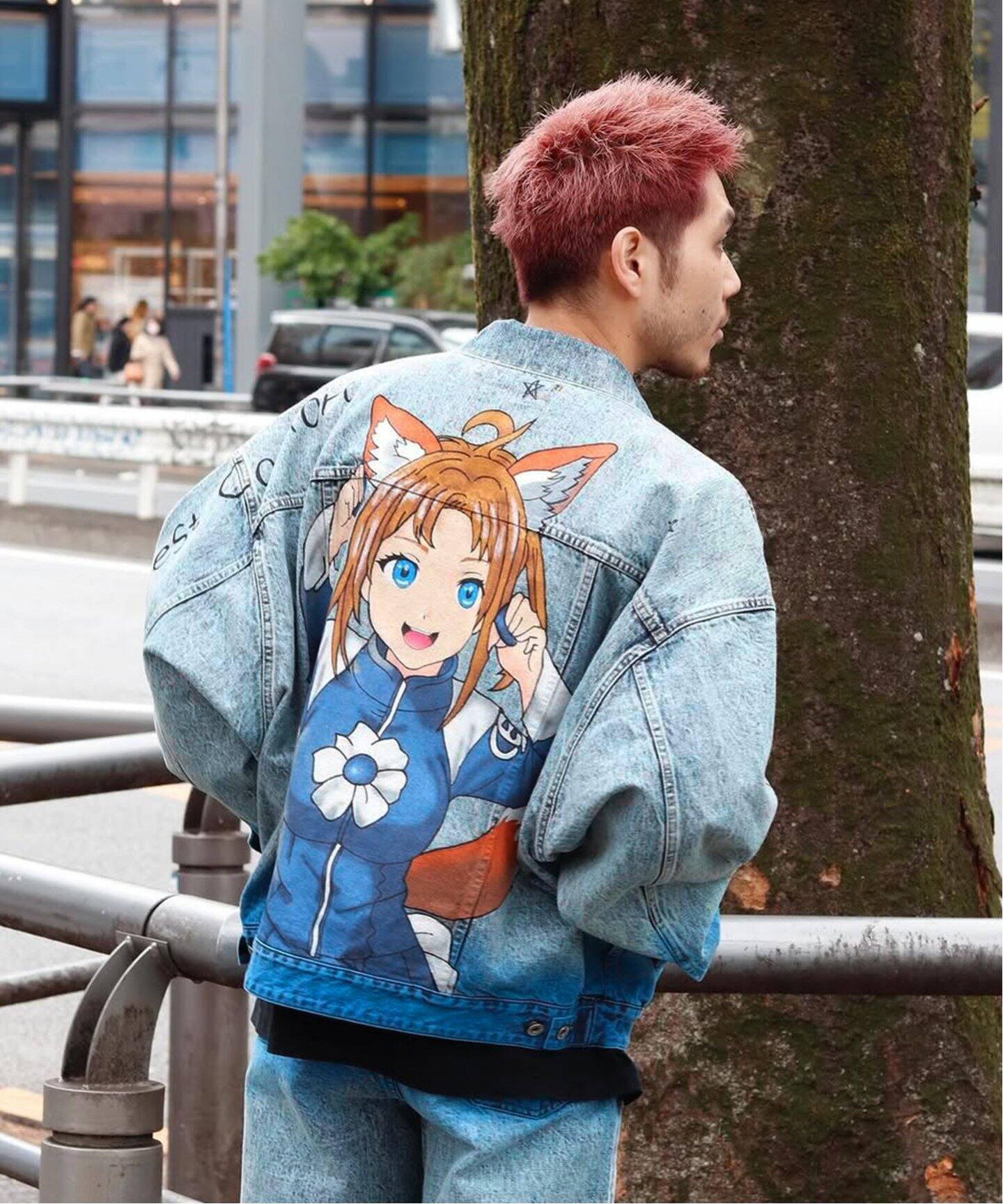 doublet / ダブレット】ANIME HAND-PAINTING DENIM JACKET（デニム 