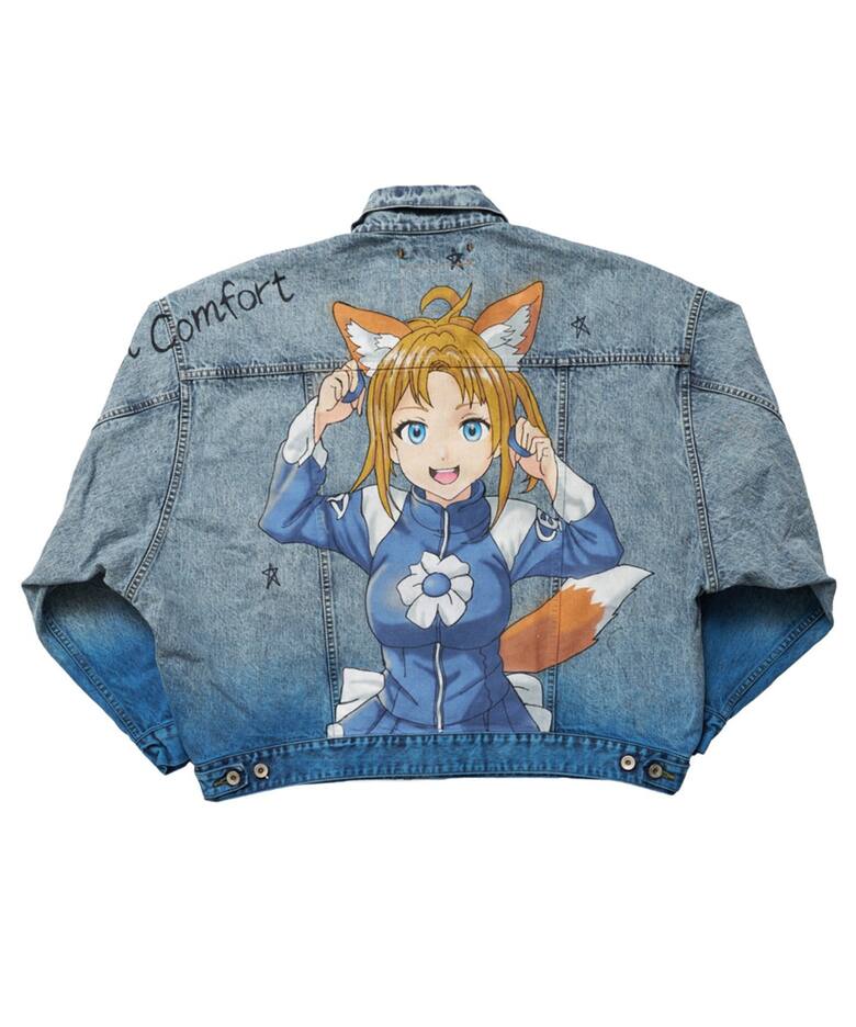doublet / ダブレット】ANIME HAND-PAINTING DENIM JACKET（デニム 