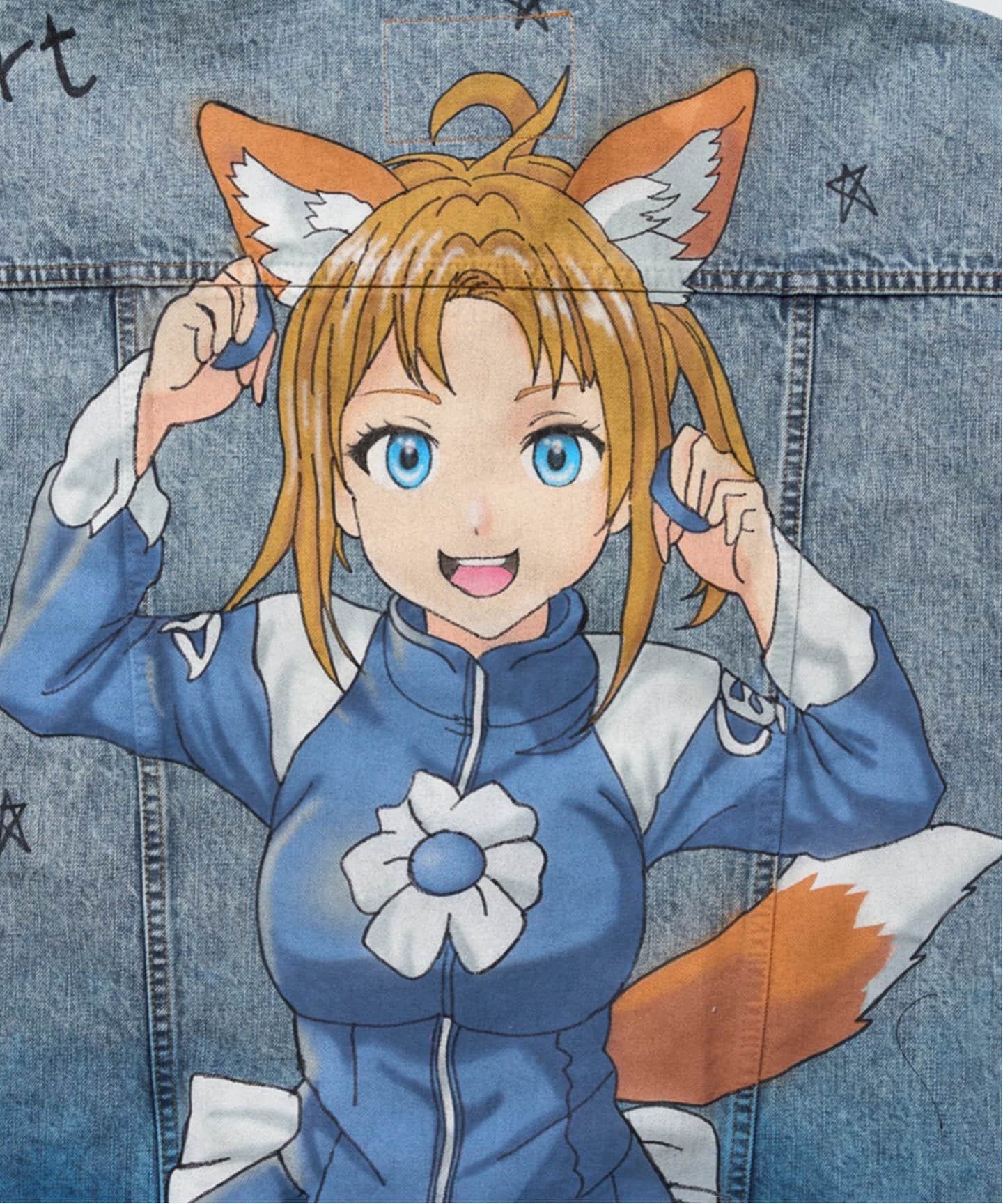 doublet / ダブレット】ANIME HAND-PAINTING DENIM JACKET（デニム