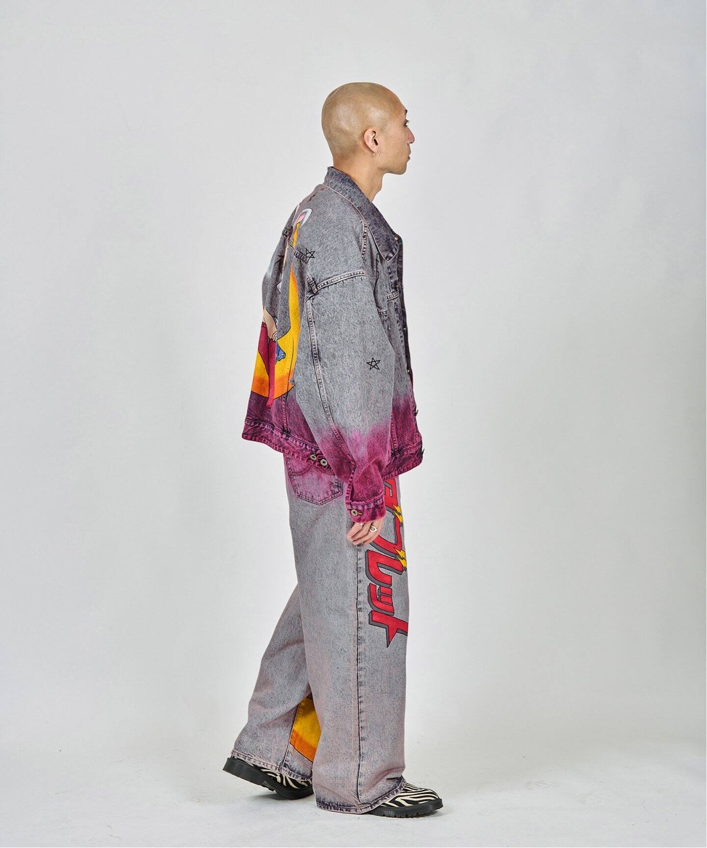 doublet / ダブレット】ANIME HAND-PAINTING DENIM JACKET（デニム