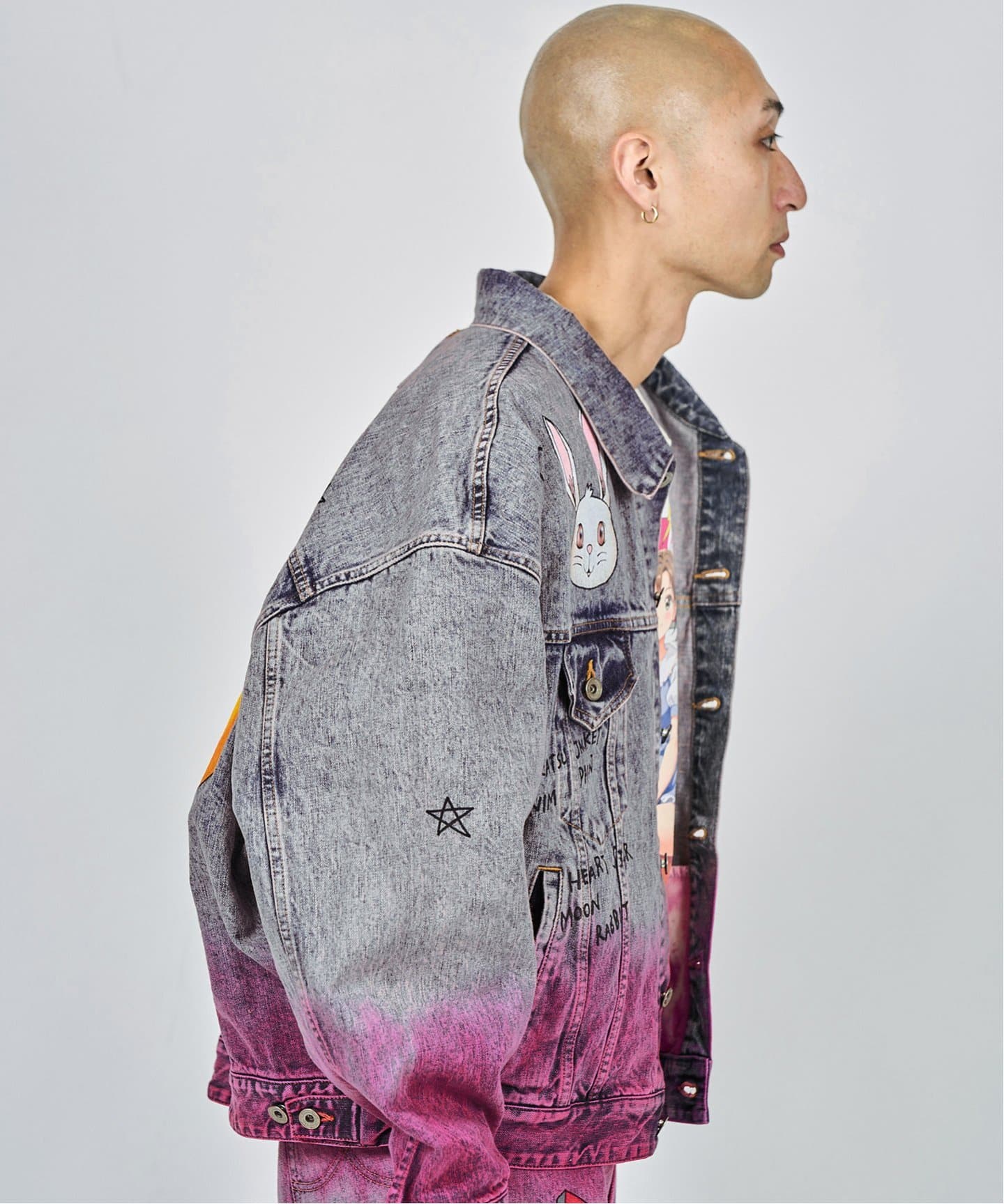 doublet / ダブレット】ANIME HAND-PAINTING DENIM JACKET（デニム