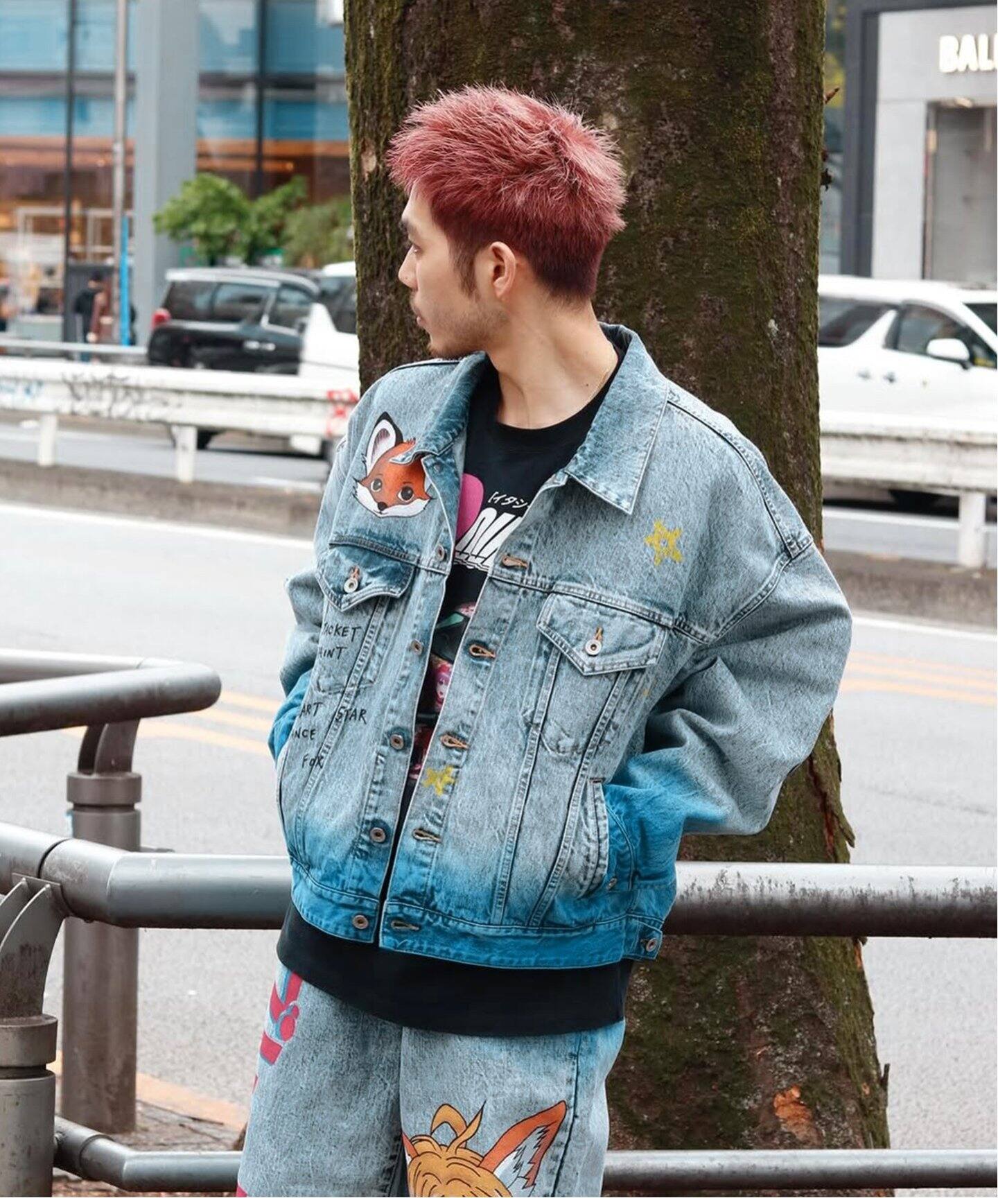 doublet / ダブレット】ANIME HAND-PAINTING DENIM JACKET（デニム  