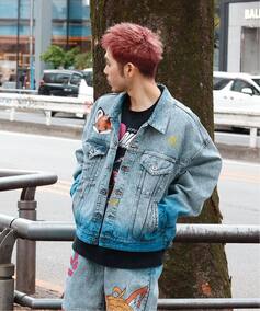 doublet / ダブレット】ANIME HAND-PAINTING DENIM JACKET（デニム 