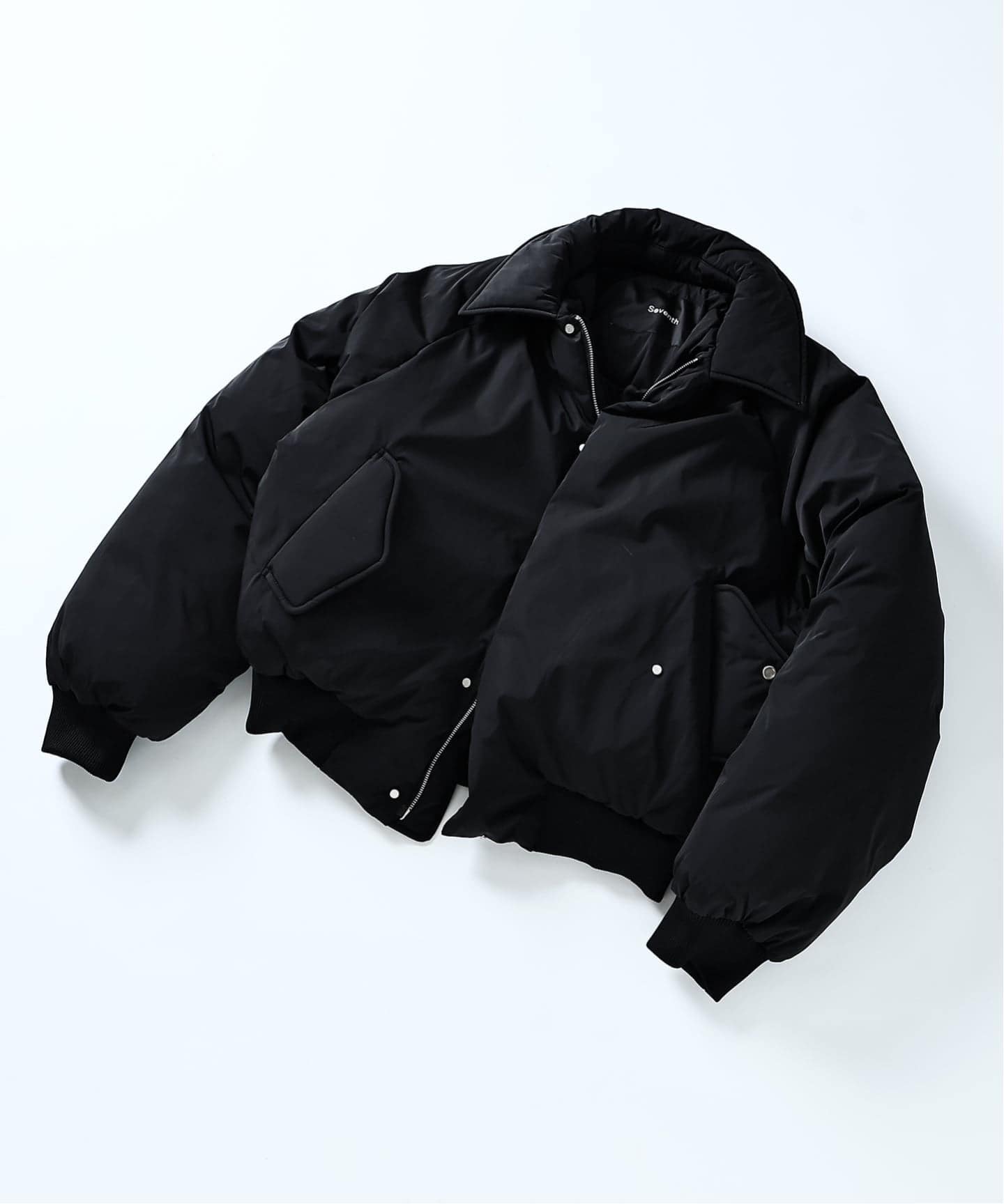 Seventh Generation Aero Coat M 黒 SEVENTH / セブンス NYLON AERO COAT（中綿・キルティング）｜WISM