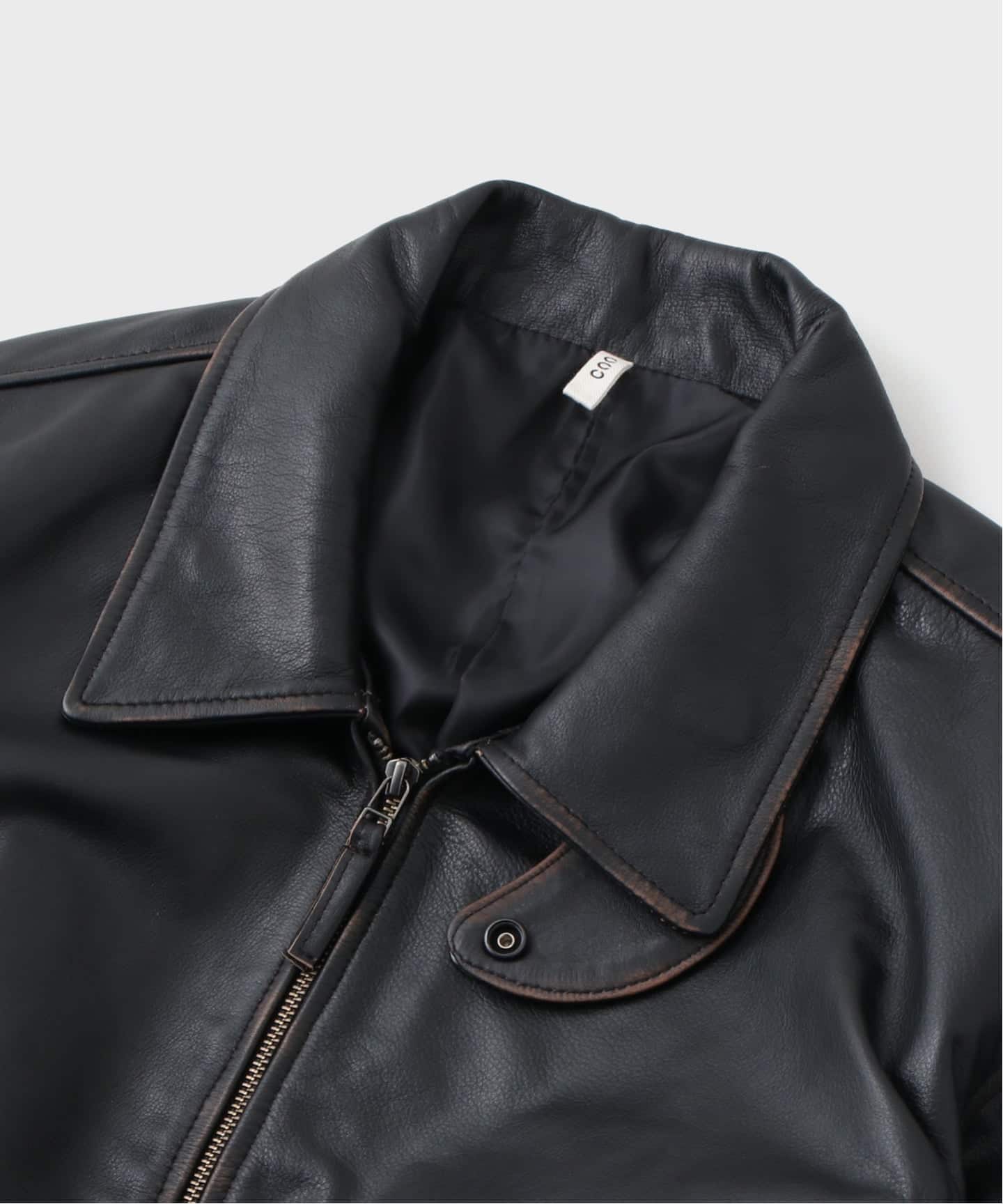 CCU × WISM別注 COMFORTABLE SWINGTOP JACKET COW（レザージャケット