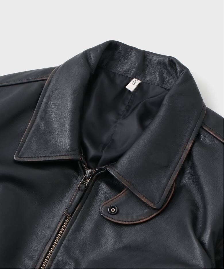 CCU × WISM別注 COMFORTABLE SWINGTOP JACKET COW（レザージャケット 
