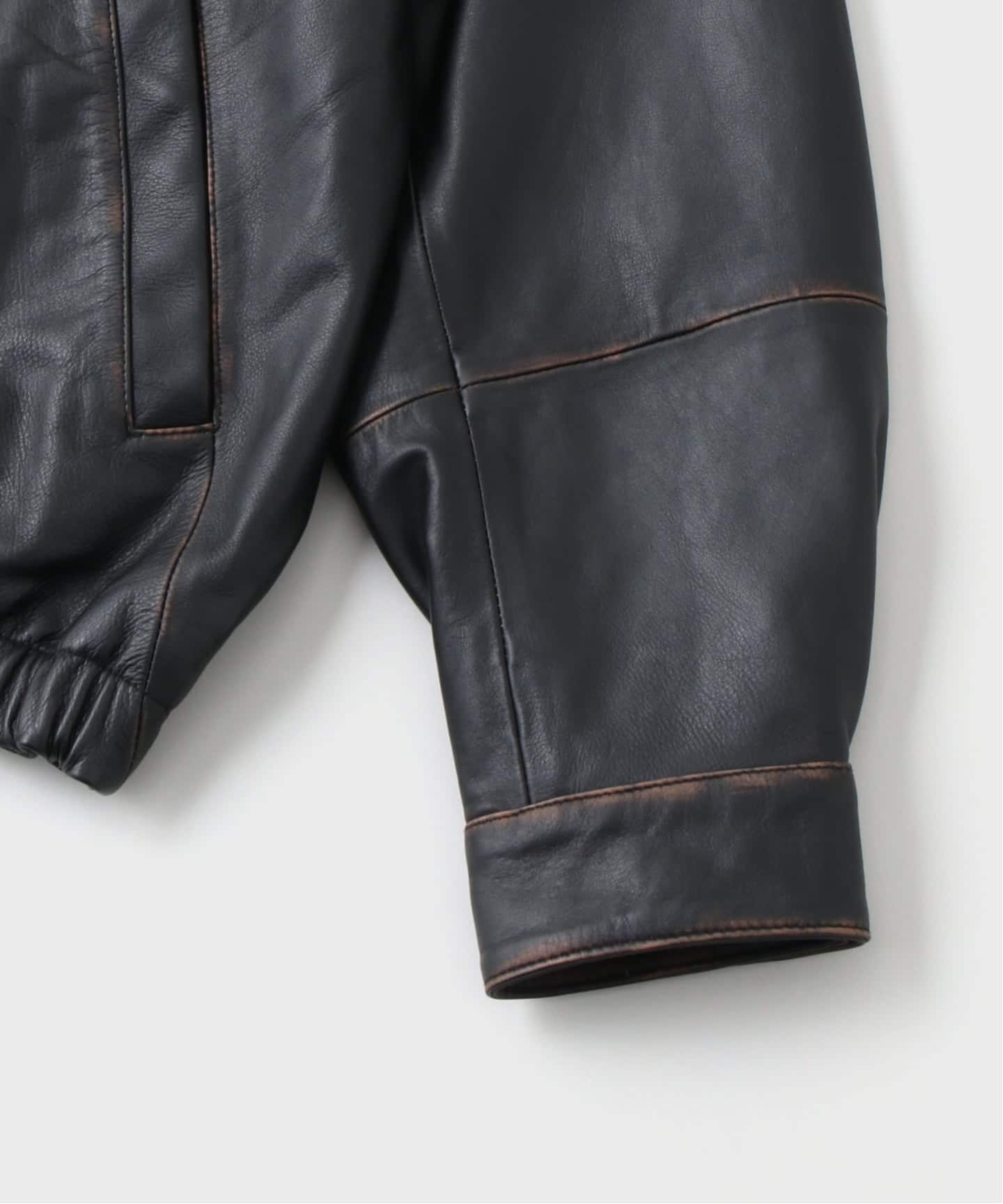 CCU × WISM別注 COMFORTABLE SWINGTOP JACKET COW（レザージャケット