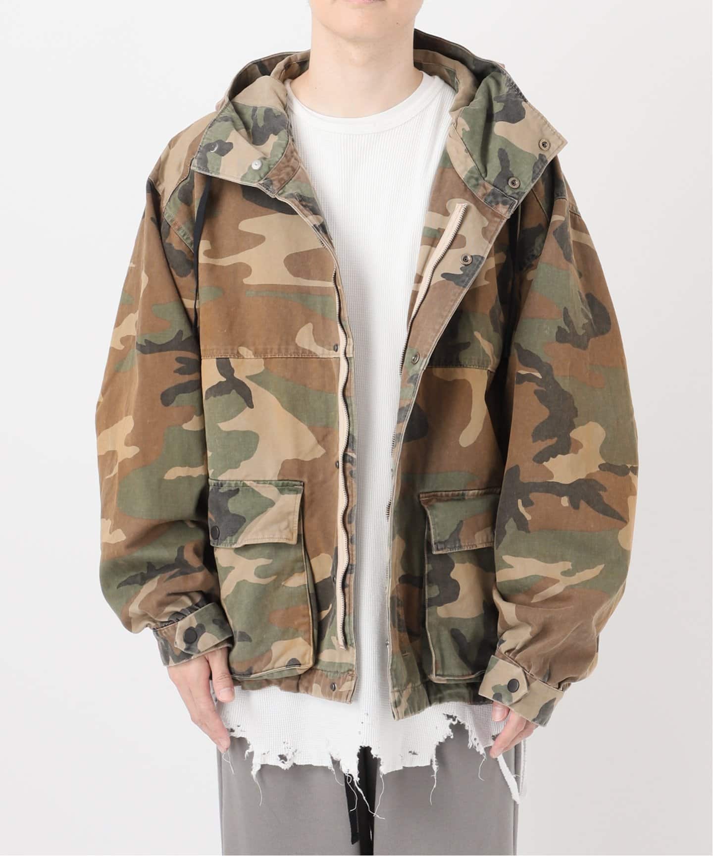ANCELLM / アンセルム CAMO ZIPUP HOODIE（その他ブルゾン