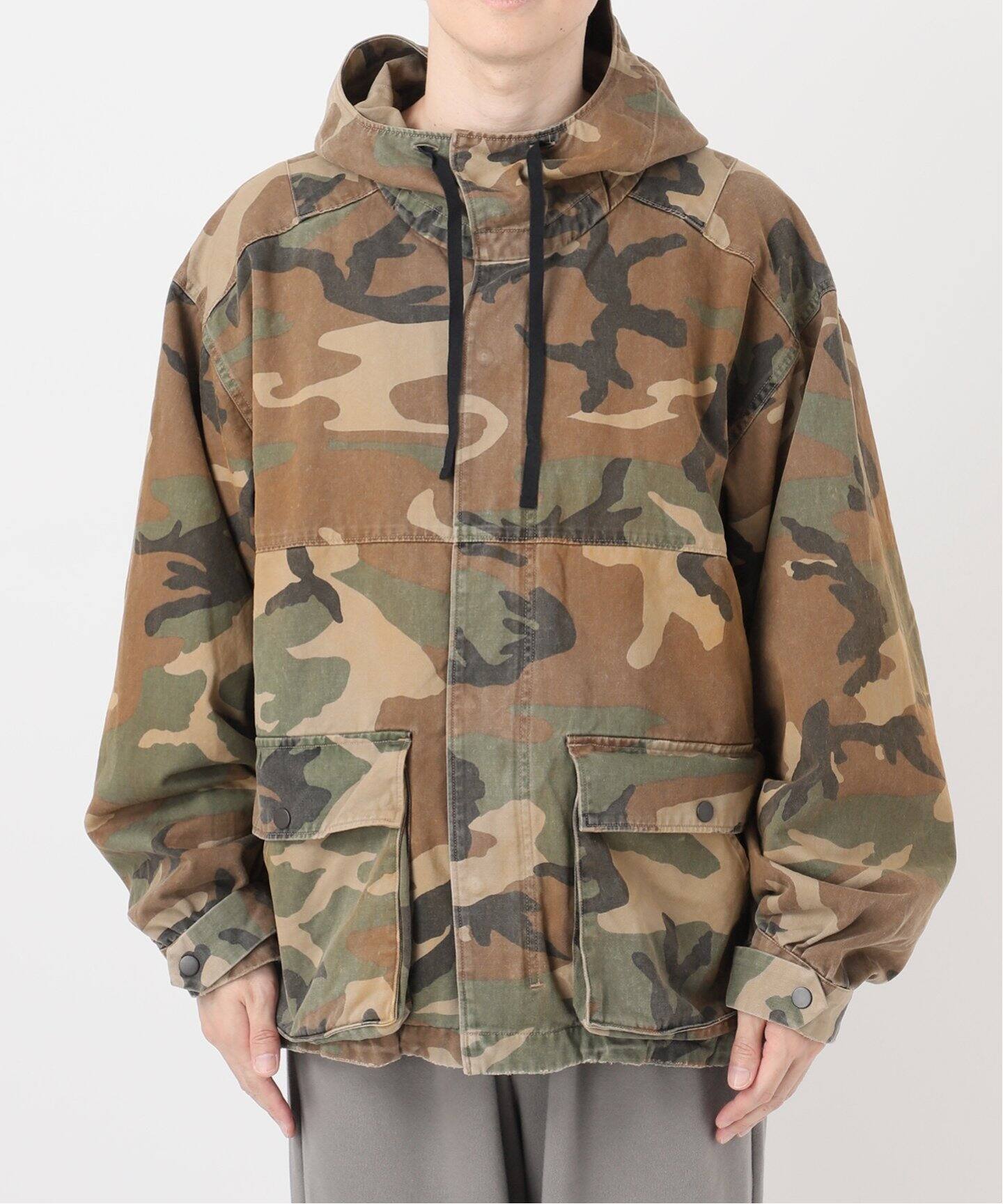 ANCELLM/アンセルム/CAMO HOODIE JACKET サイズ2 ANCELLM / アンセルム CAMO ZIPUP HOODIE（その他ブルゾン