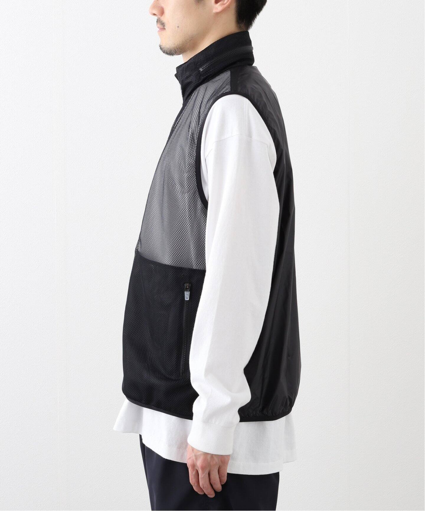 MARMOT CAPITAL メッシュベスト ブラック MARMOT CAPITAL ベスト ジレ 「MARMOT CAPITAL」PERTEX フロント