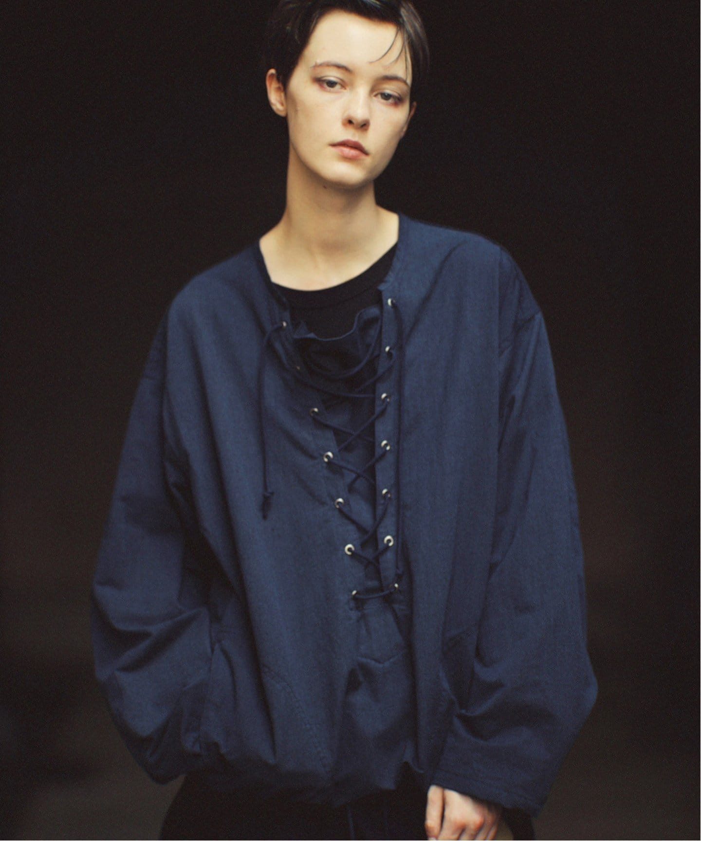 CHASE(CHASSE) ナイロンT&ショーツセットアップ　ネイビー CHASE(CHASSE) ナイロンT&ショーツセットアップ ネイビー