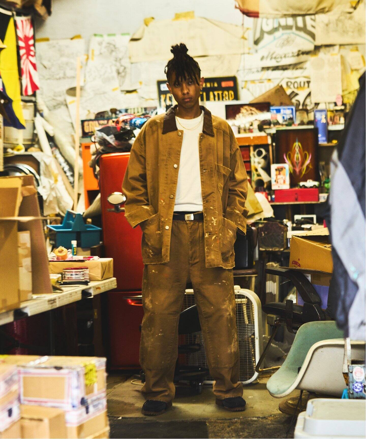 ANCELLM / アンセルム】WISM 別注 DUCK COVERALL JACKET（カバーオール  