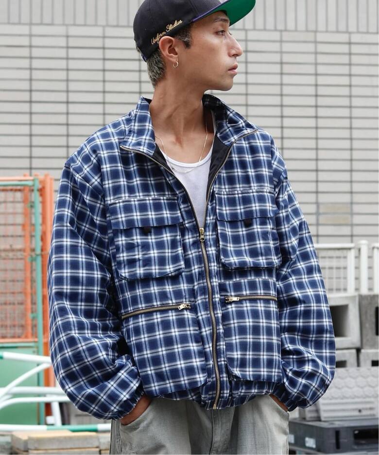 INTODUSK / イントゥダスク PLAID PADDED JACKET（その他ブルゾン 
