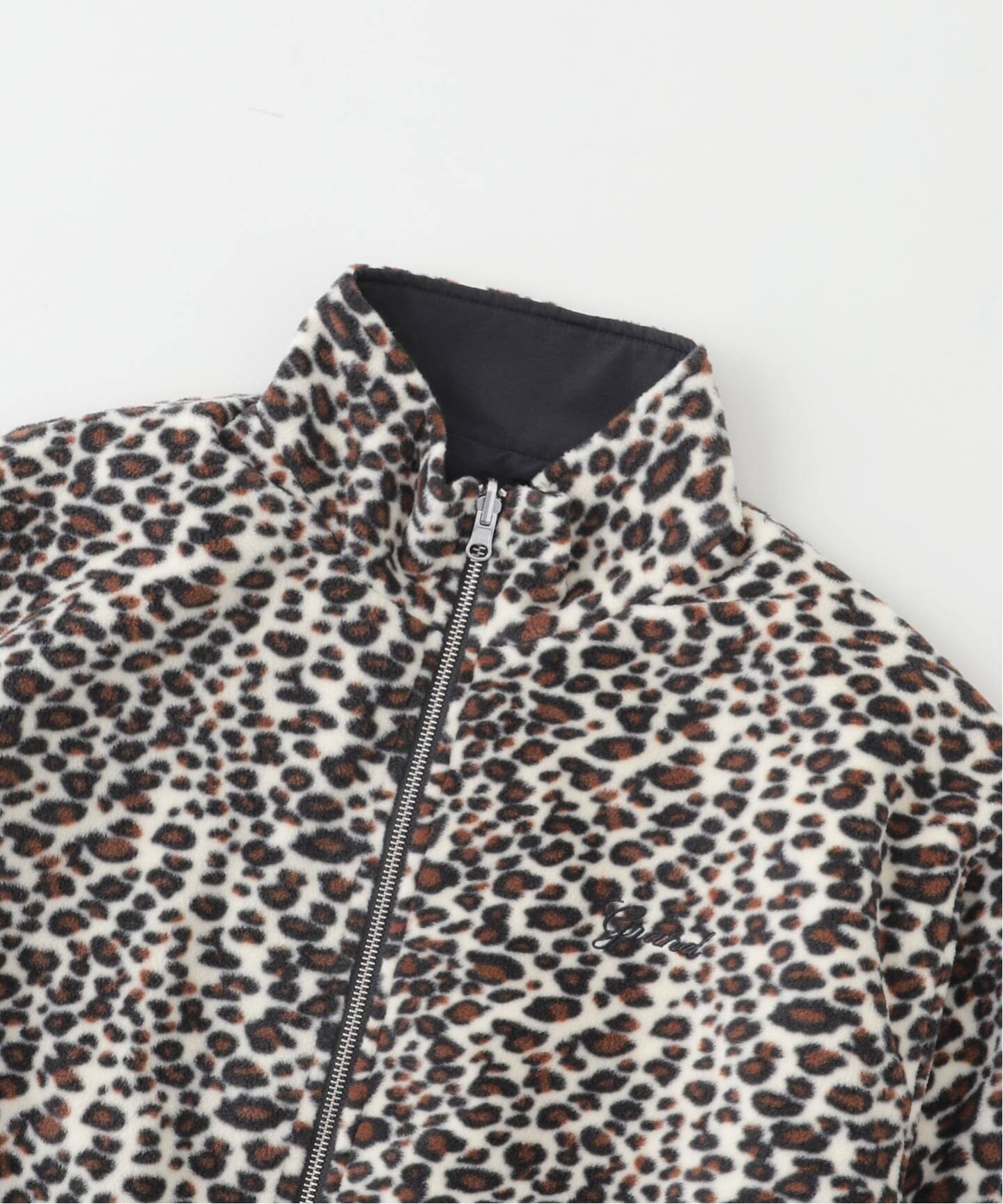 GRAND COLLECTION / グランド コレクション REVERSIBLE FLEECE LEOPARD