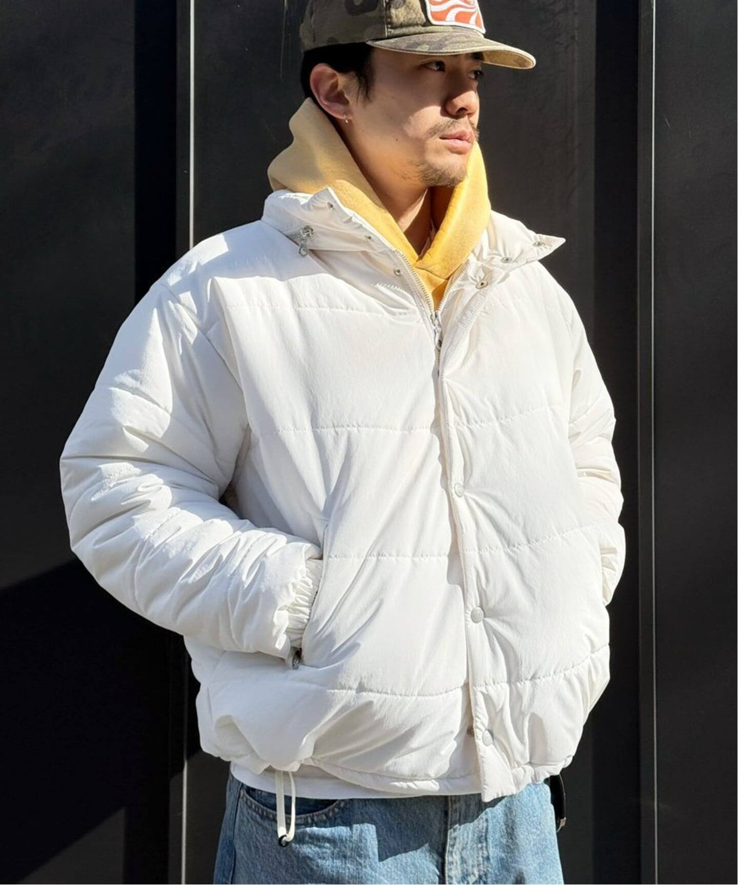 C.E / シーイー cavempt WAVE STITCH PUFF JACKET WHIT（その他