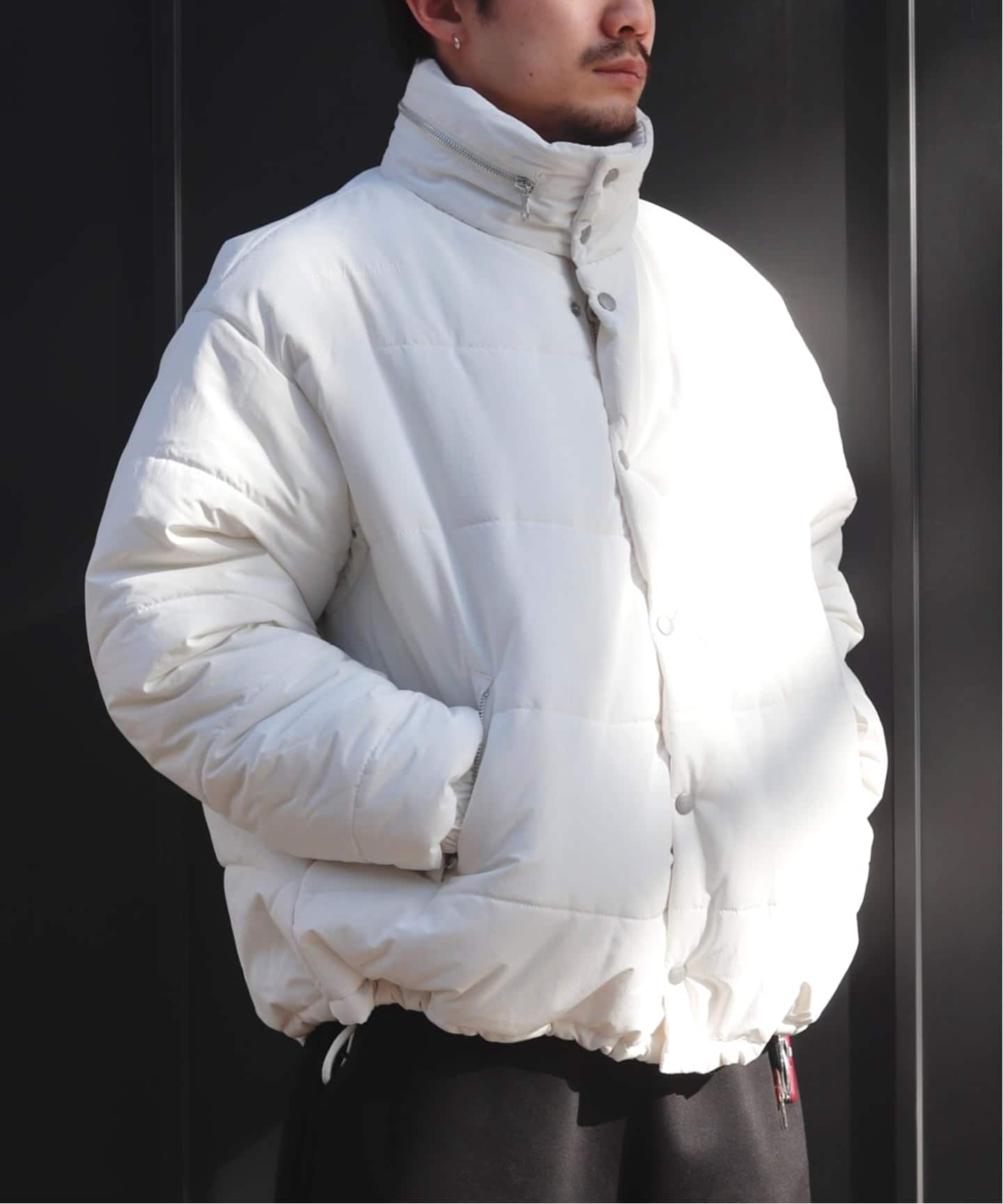 C.E シーイー WAVE STITCH PUFF JACKET C.E - Wave Stitch Puff Jacket Grey | ALTERFATE