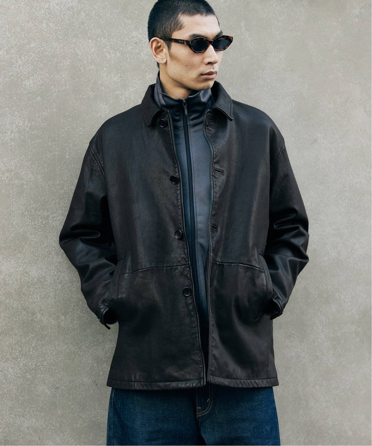 ゴートレザー ダッズカバーオール（レザージャケット）｜JOURNAL  