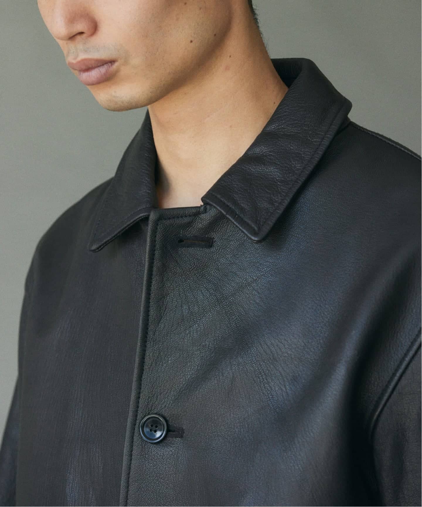 ゴートレザー ウォッシュド カーコート（レザージャケット