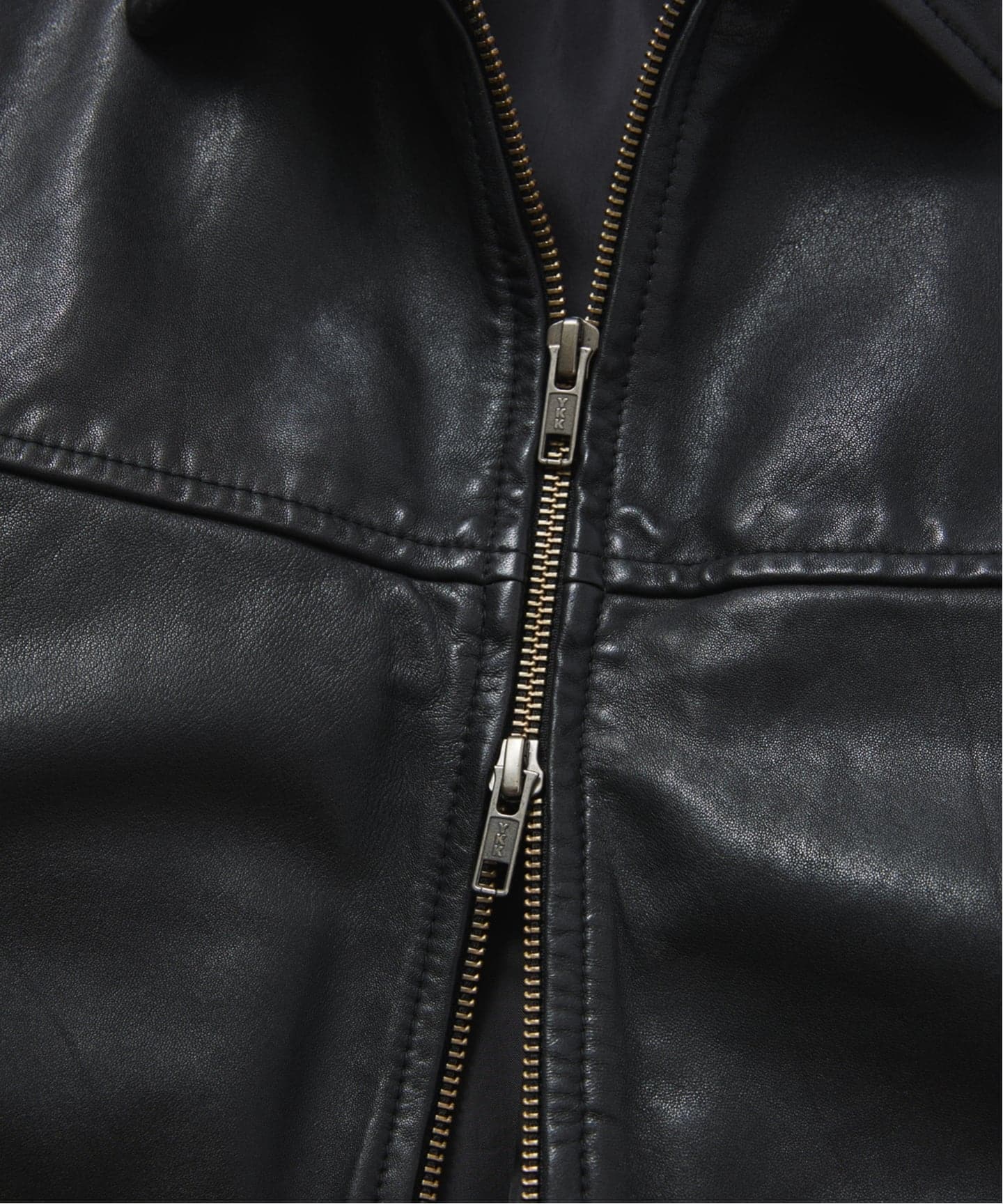 シープ レザー ウォッシュド ジップ ブルゾン（レザージャケット