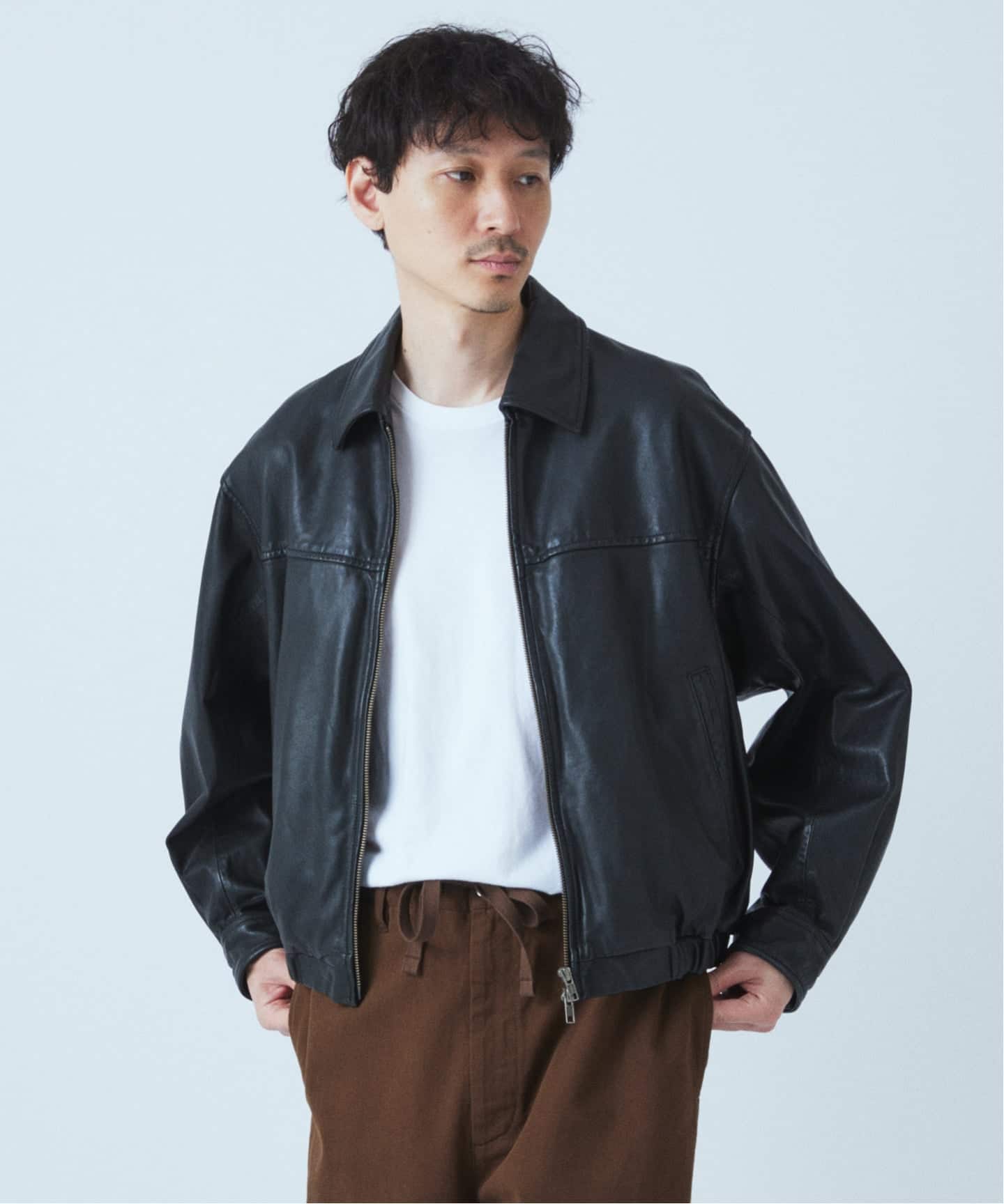 新品タグ付き ジャーナルスタンダード シープレザーウォッシュドジップブルゾン L シープ レザー ウォッシュド ジップ ブルゾン（レザージャケット