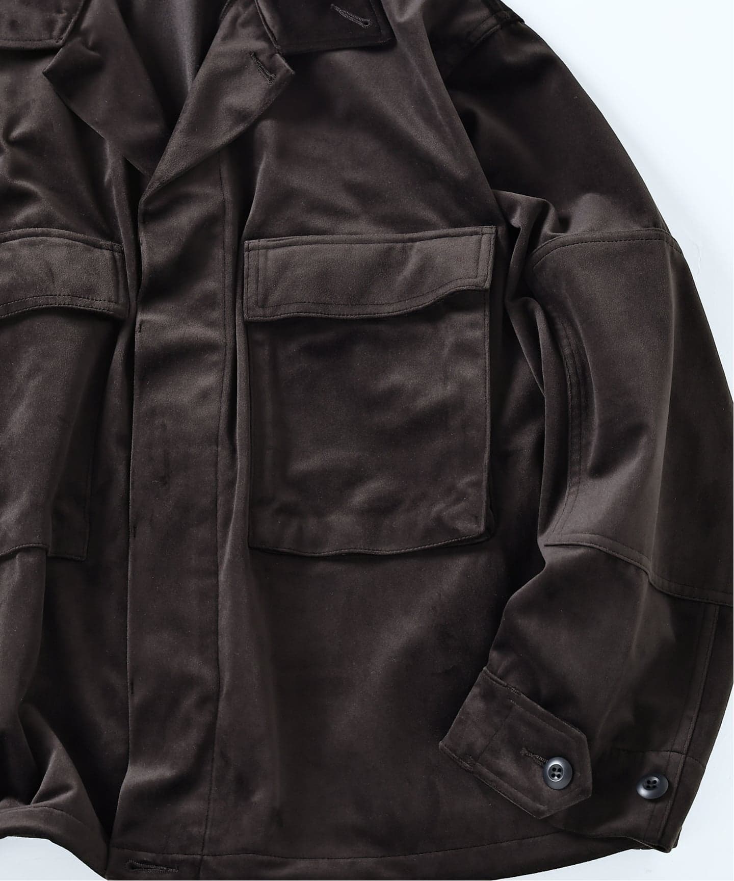 トリコット ベロア フェード BDU シャツジャケット（その他ブルゾン