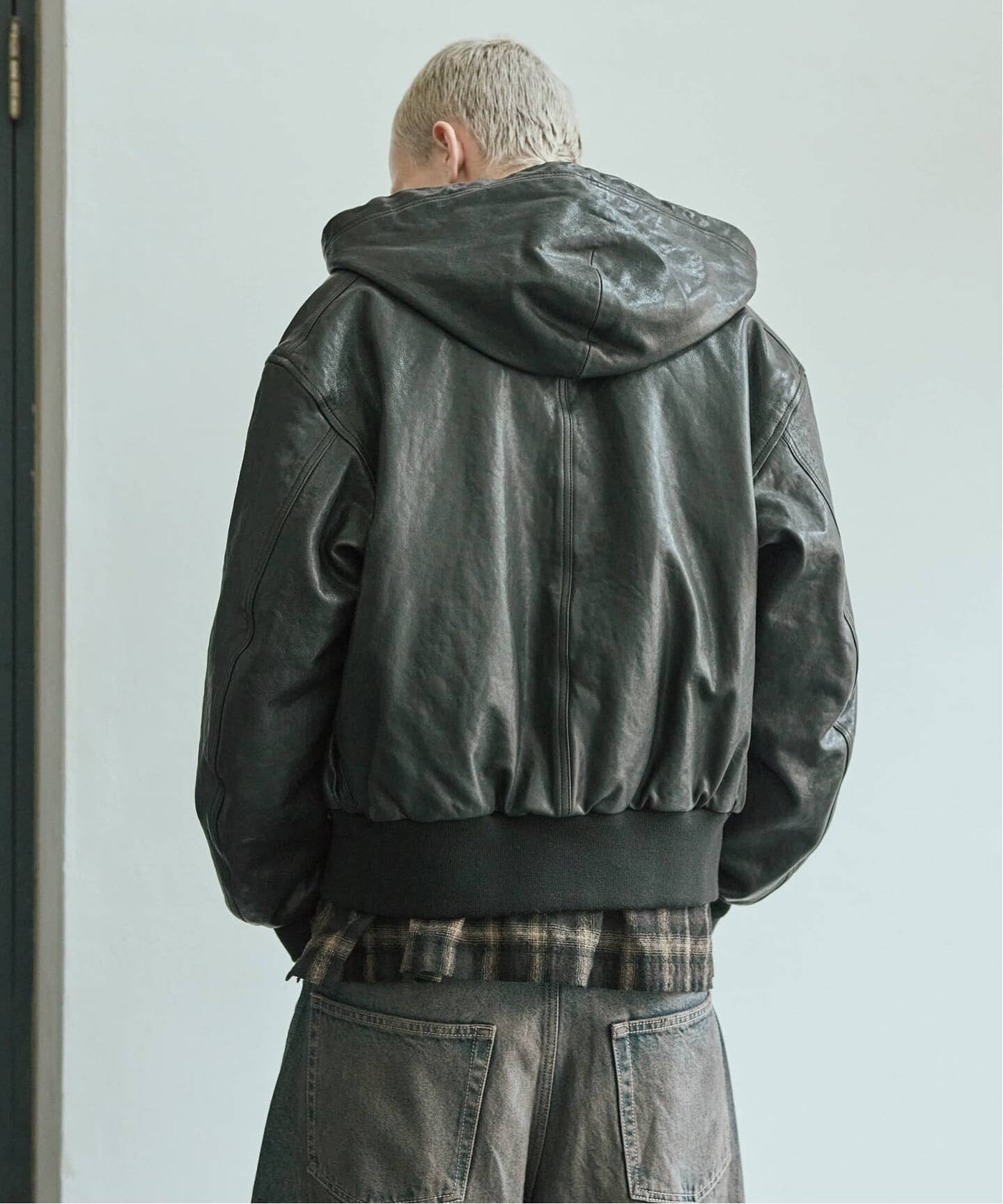 ジャーナルスタンダード（JOURNAL STANDARD）/シープ レザー フルベジ ジップ フーディ シープ レザー フルベジ ジップ フーディ（レザージャケット