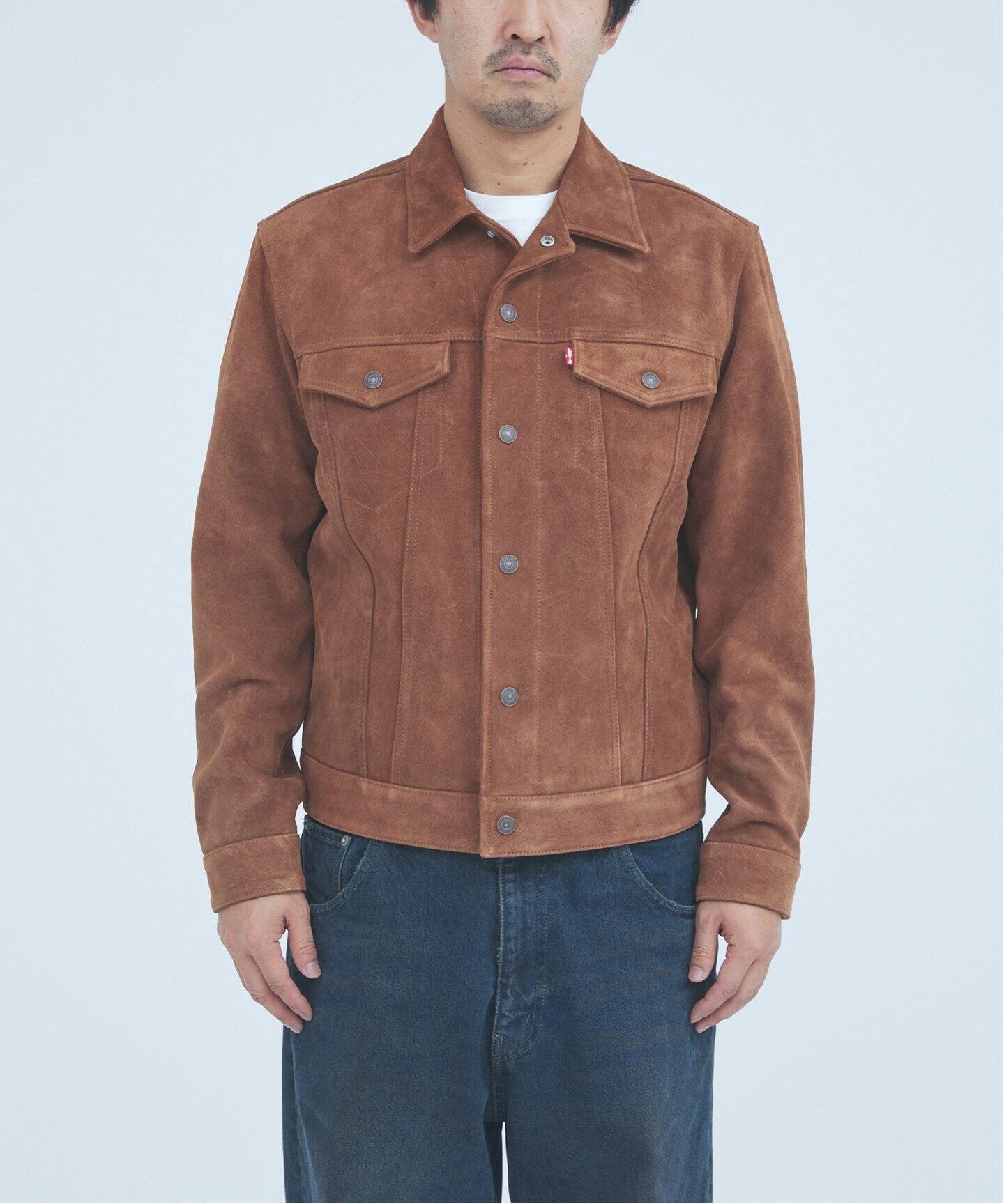 Levi's スエードレザージャケット ブラウン LEVI'S(R) / リーバイス(R) 別注 TYPE III スエード トラッカー