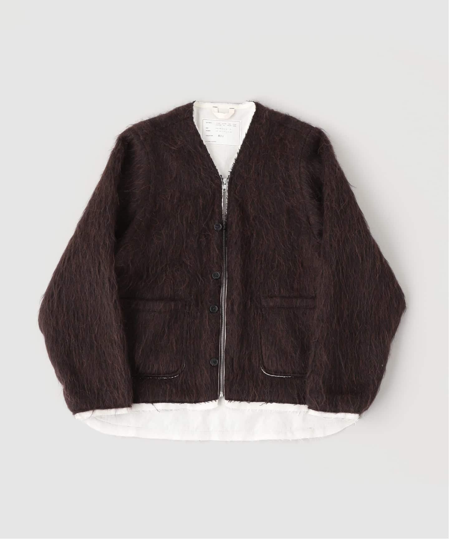 CAMIEL FORTGENS / カミエル・フォートヘンス CARDI-V JKT hairy wool