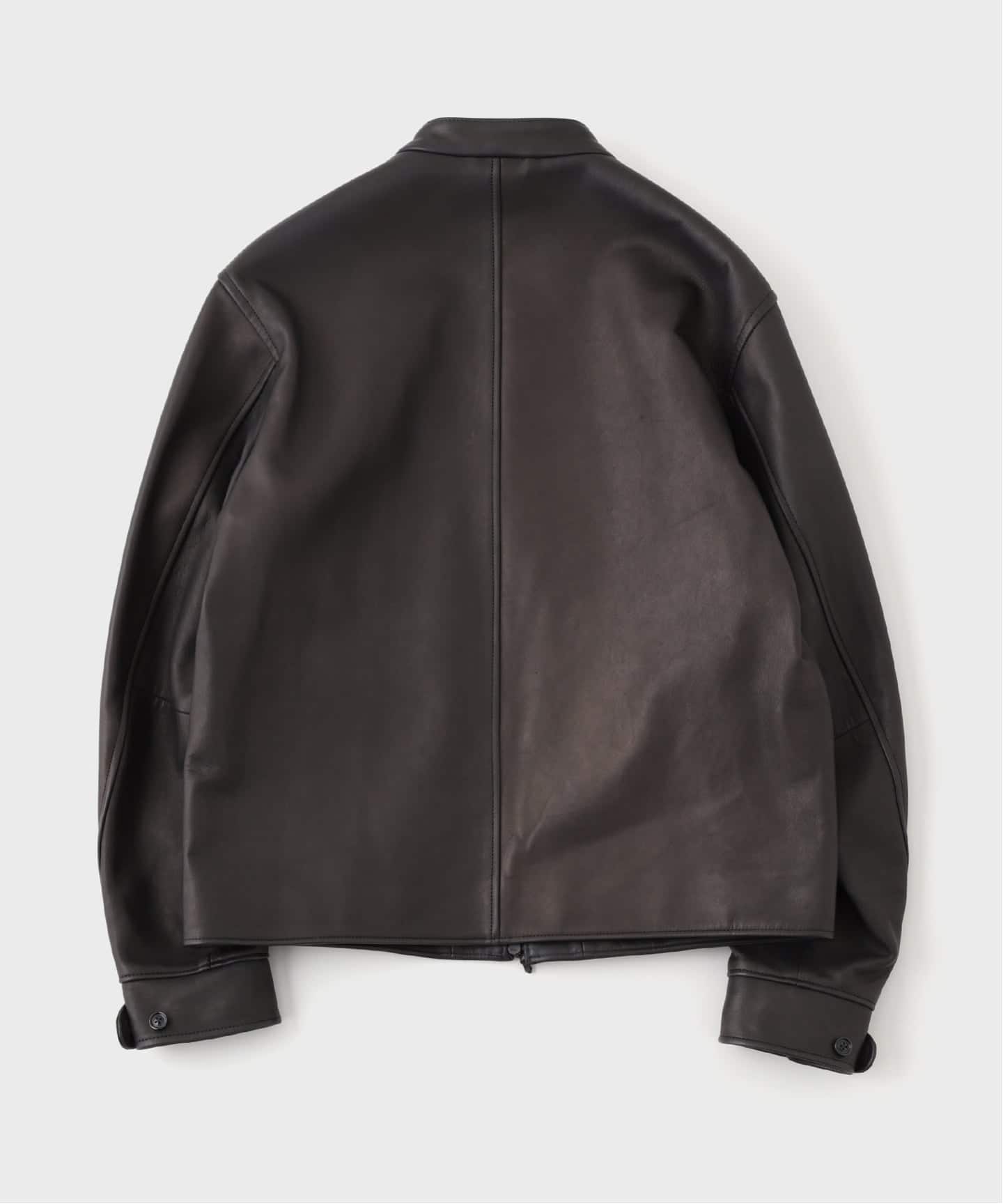 blurhms / ブラームス Breadcrumb Lamb Leather Zip Short